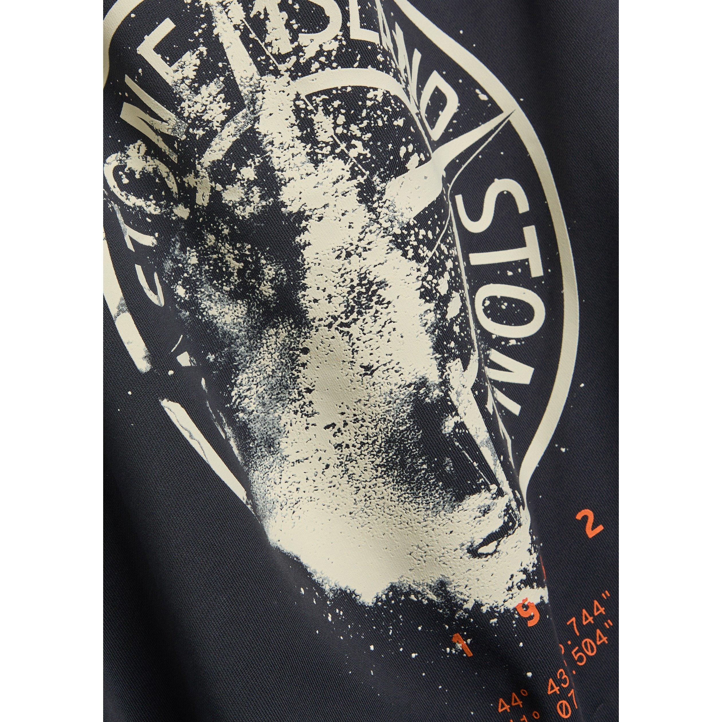 NAVY - Stone Island - Men's Desert Print Cotton Sweatshirt - 4