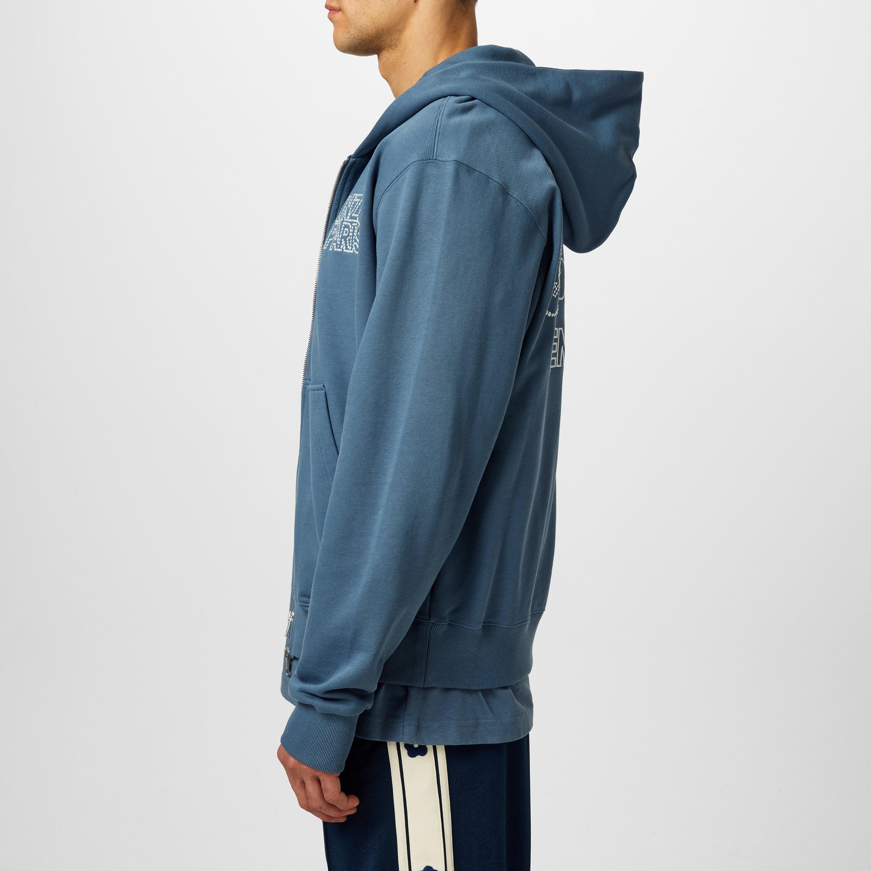 Blue - Kenzo - Constellation Embroidered Hoodie - 2
