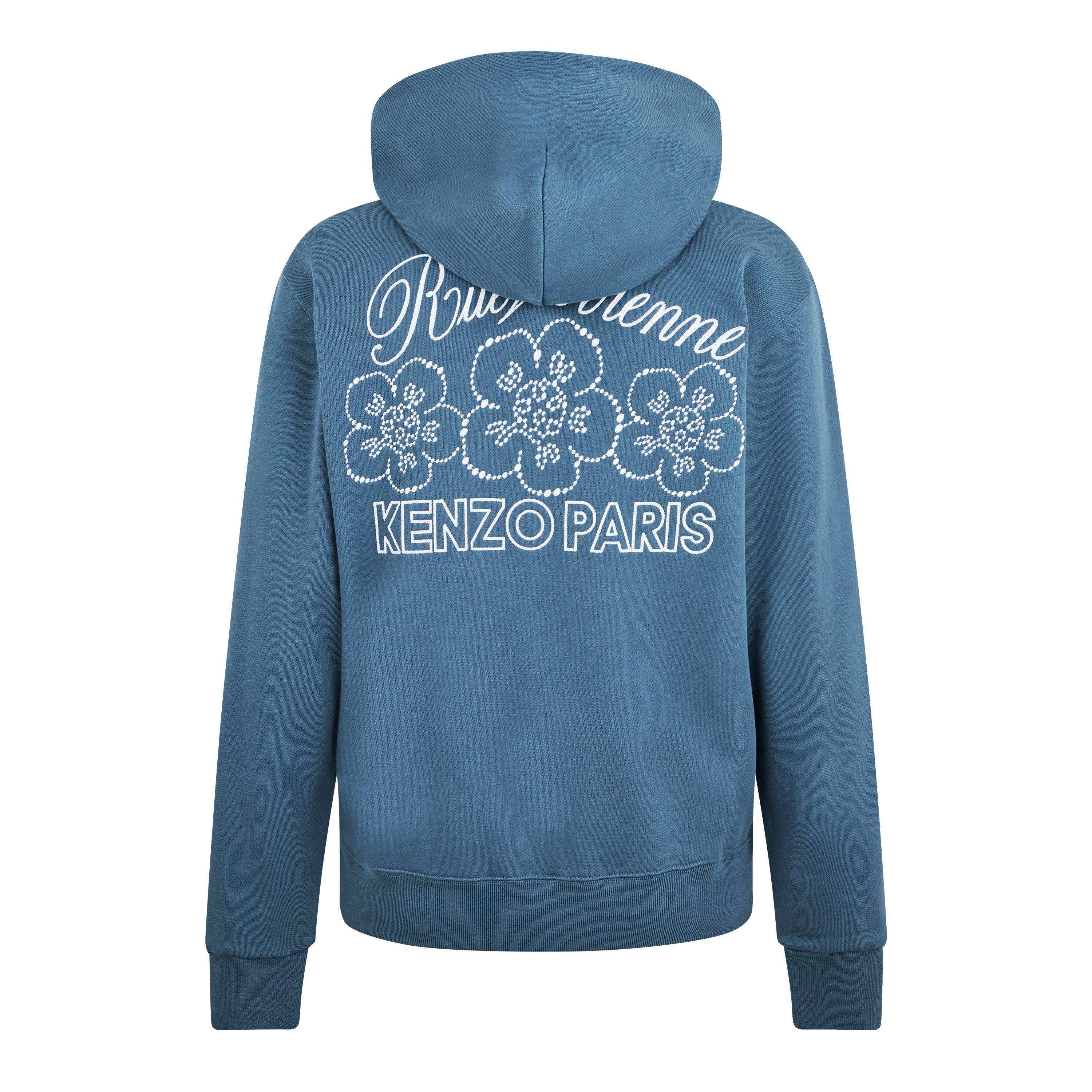 Blue - Kenzo - Constellation Embroidered Hoodie - 6