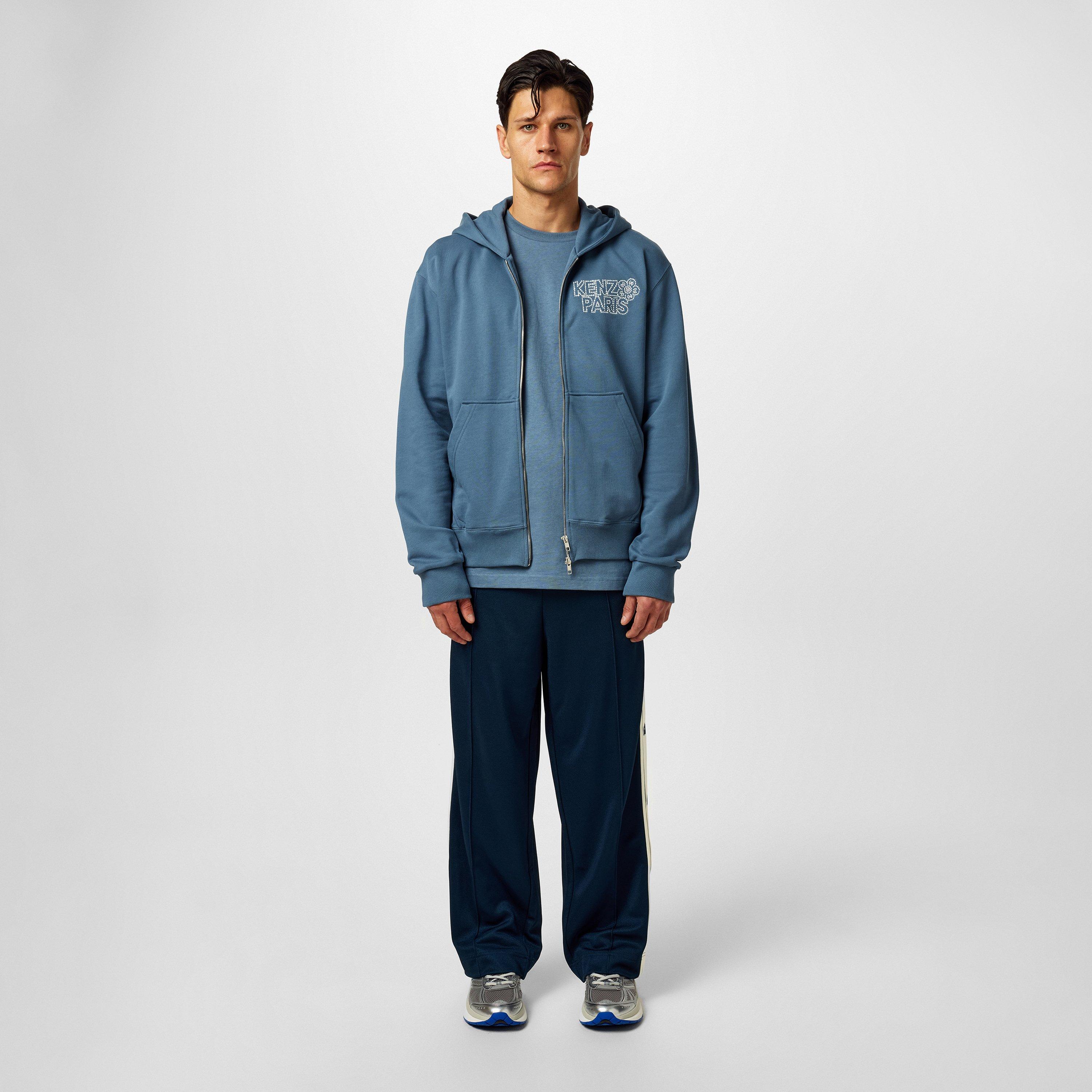 Blue - Kenzo - Constellation Embroidered Hoodie - 4