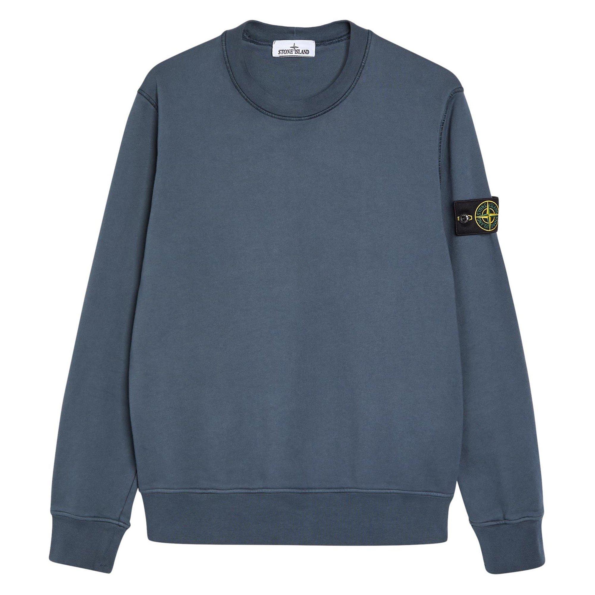 BLUE DARK - Stone Island - SI CLASSIC BADGE CREW