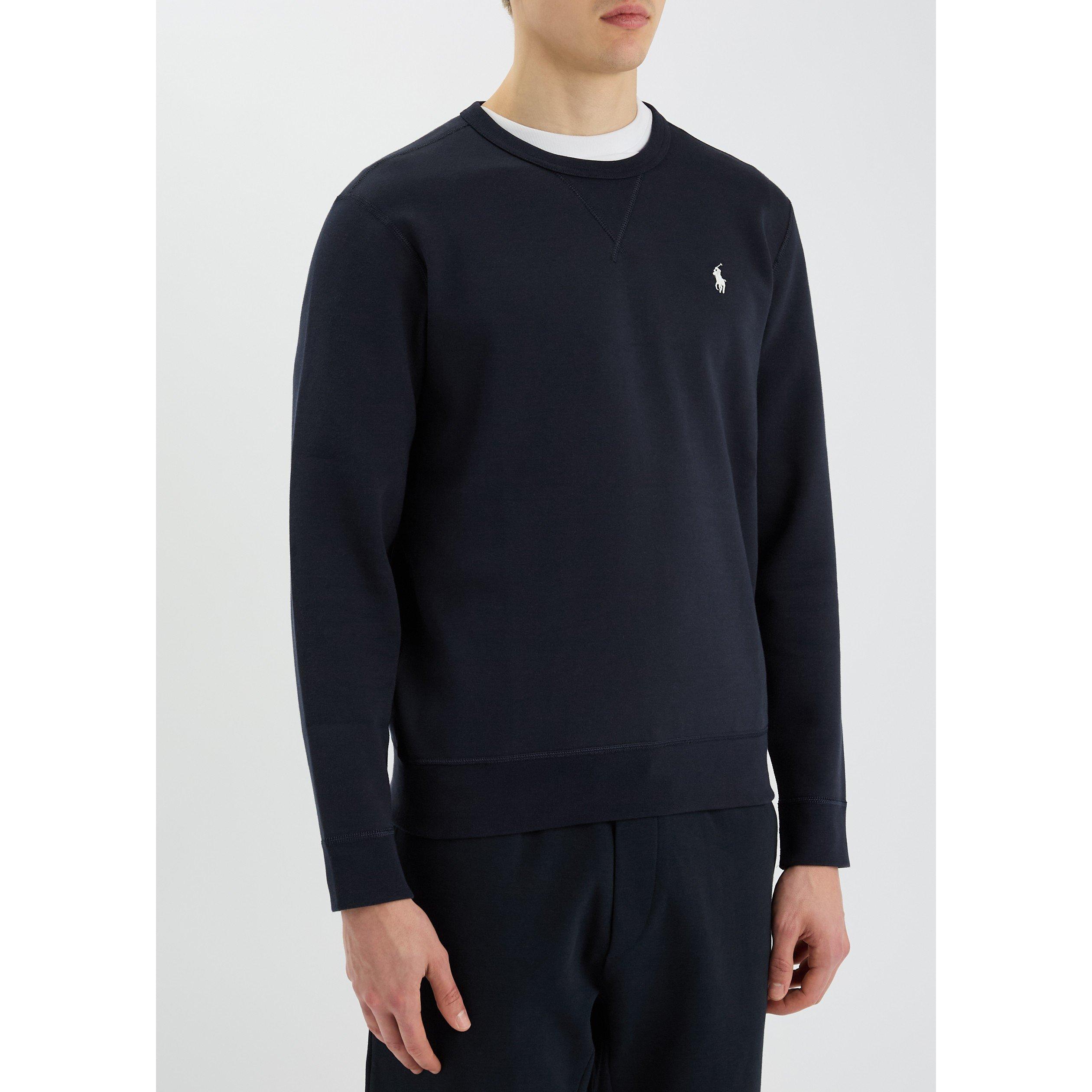 NAVY - Polo Ralph Lauren - Men's Cotton Crew-Neck Relaxed-Fit Sweatshirt - 2
