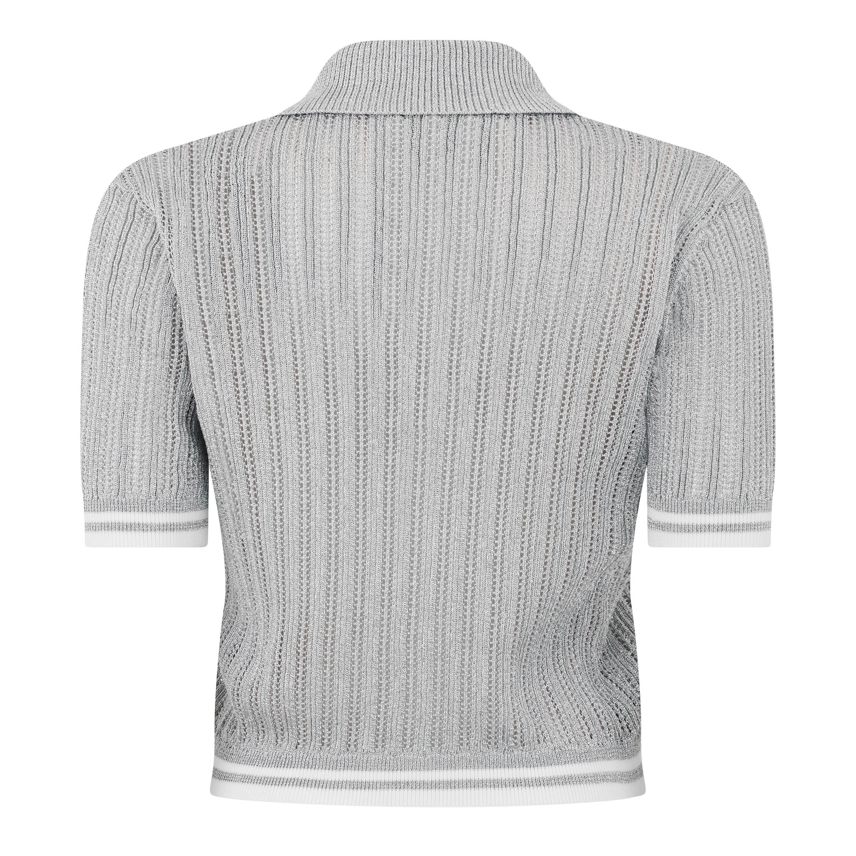 Silver - Casablanca - Silver Polo Shirt - 6