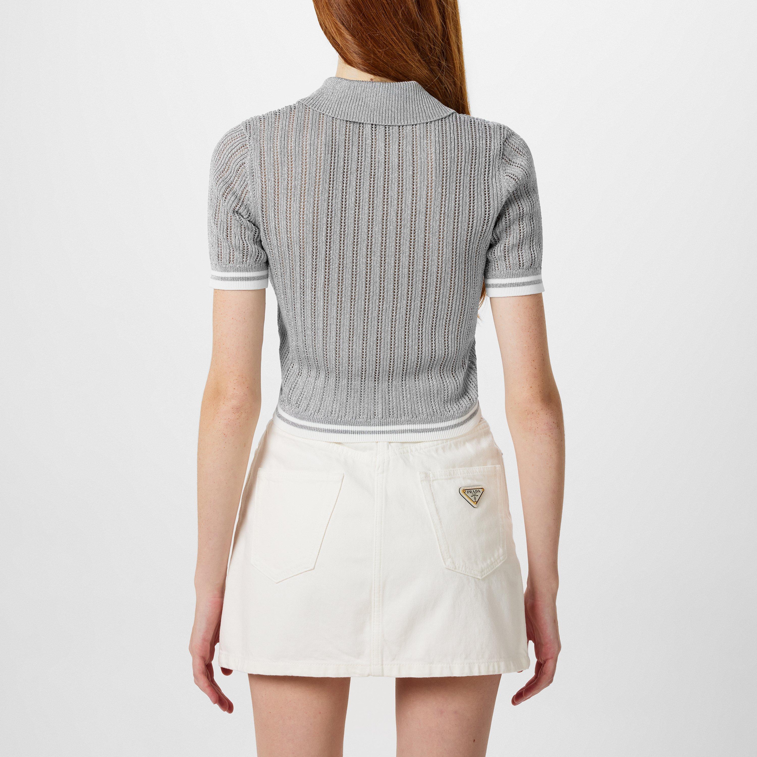 Silver - Casablanca - Silver Polo Shirt - 3