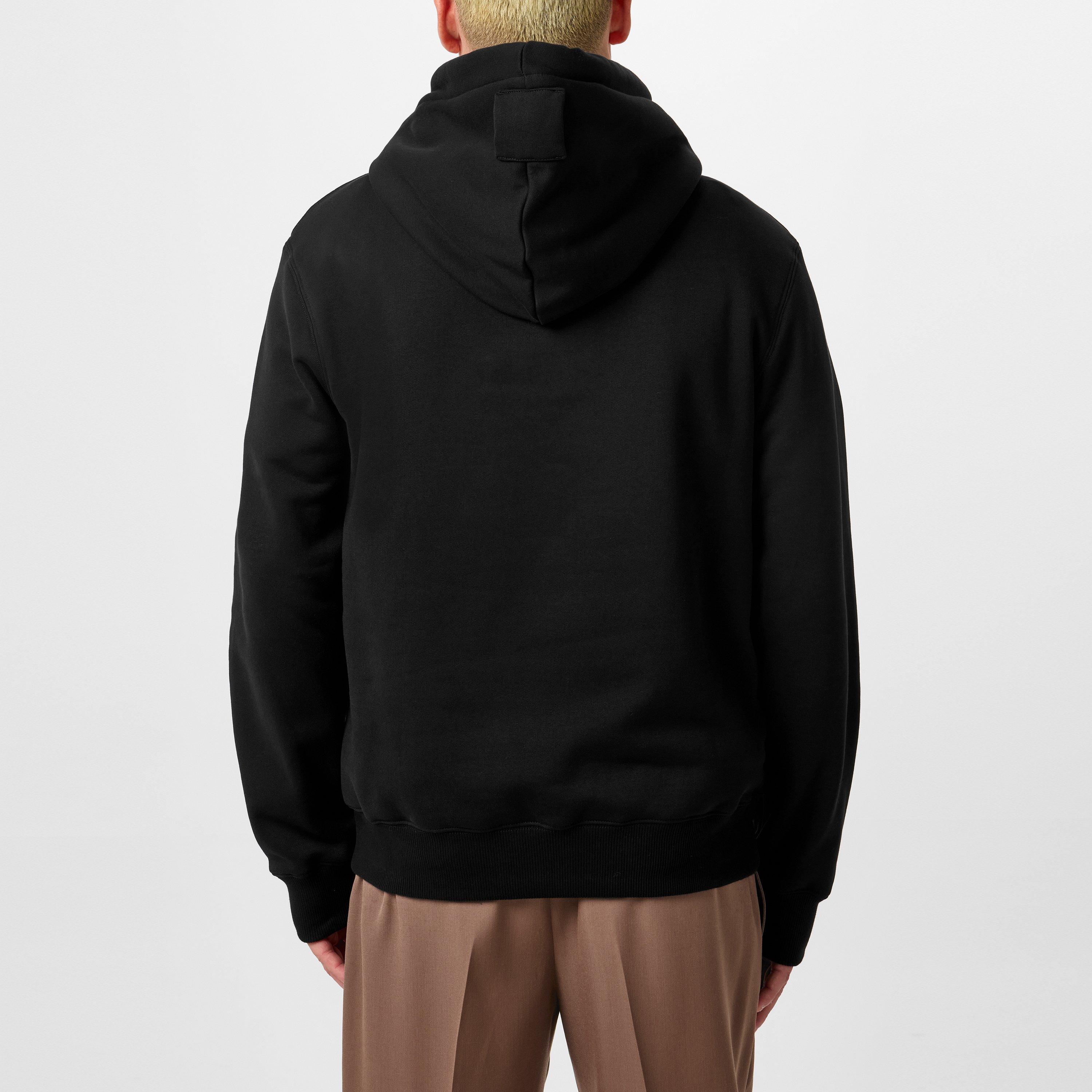Black 10 - Lanvin - Men's Tubular Curbed Hoodie - 4