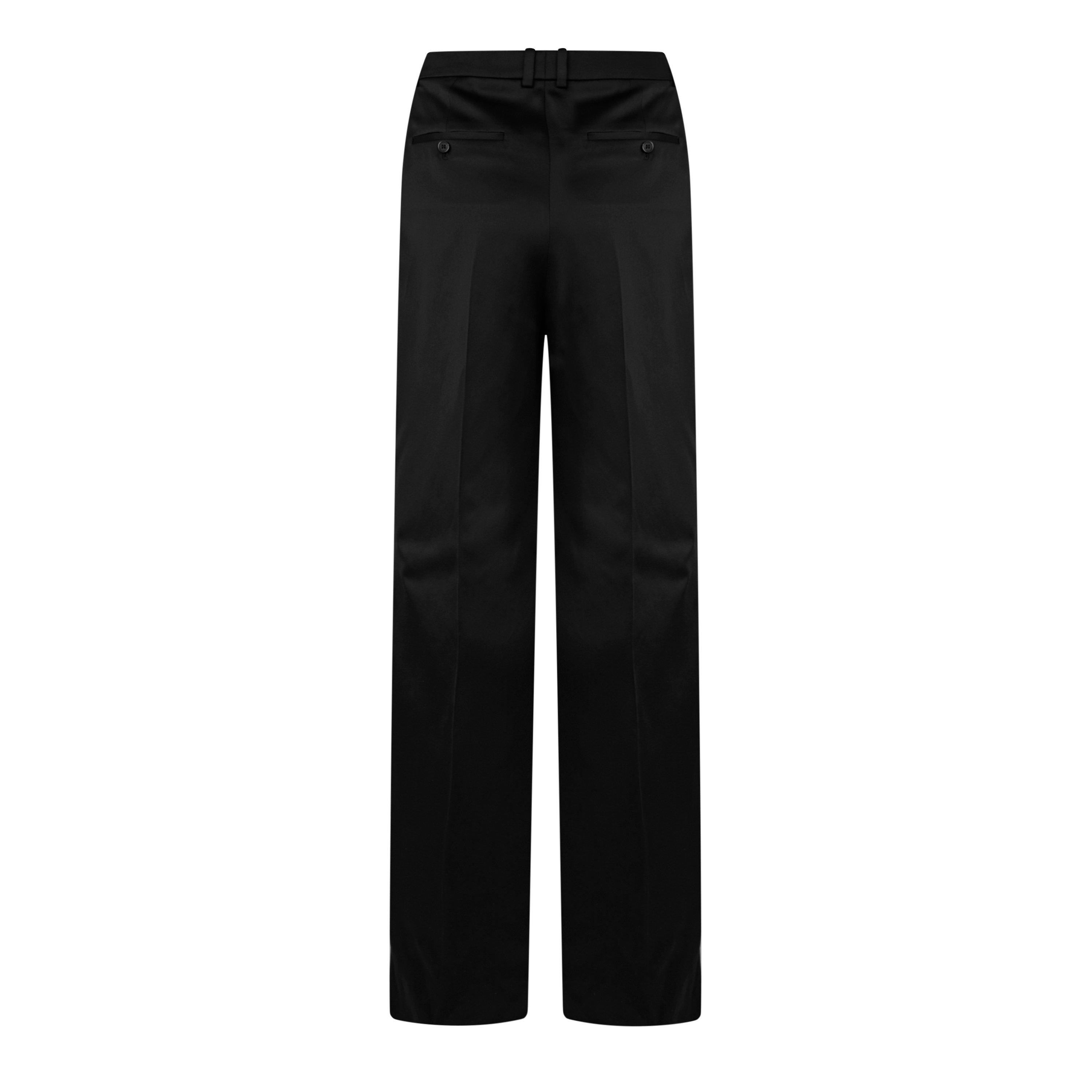 Noir - Saint Laurent - Straight Leg Trousers - 6