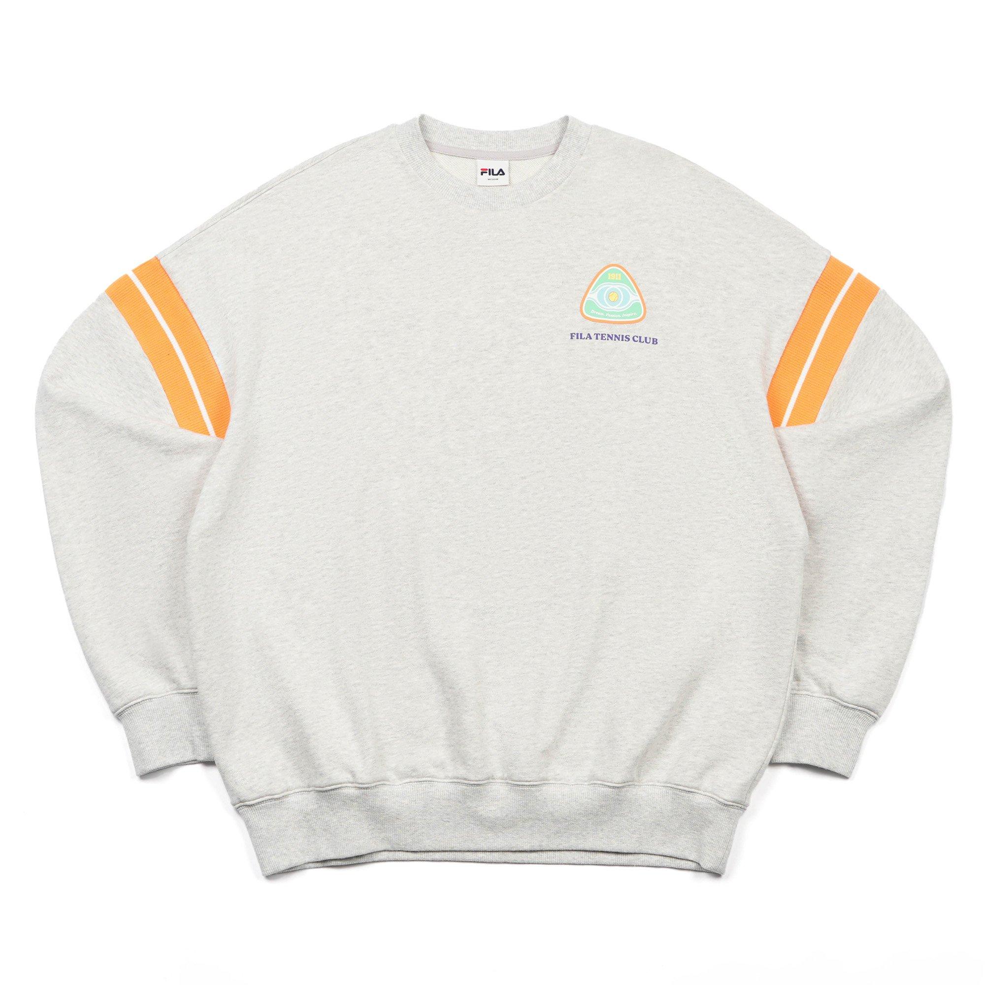 White Melange - Fila - Tennis Club Adults Sweatshirt - 2