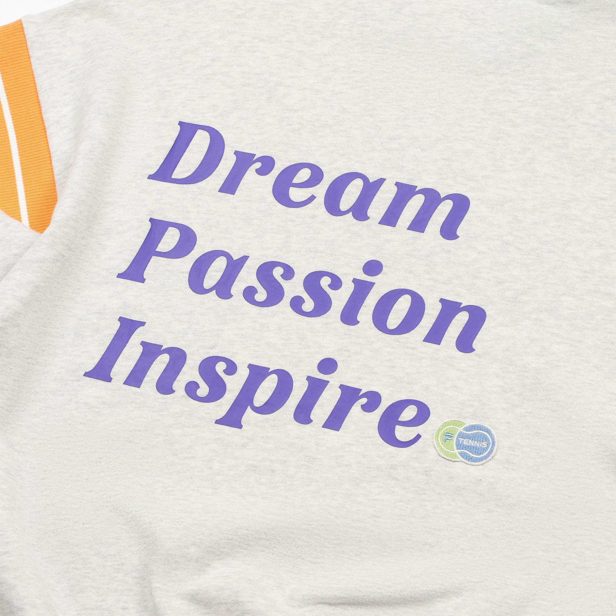 White Melange - Fila - Tennis Club Adults Sweatshirt - 4