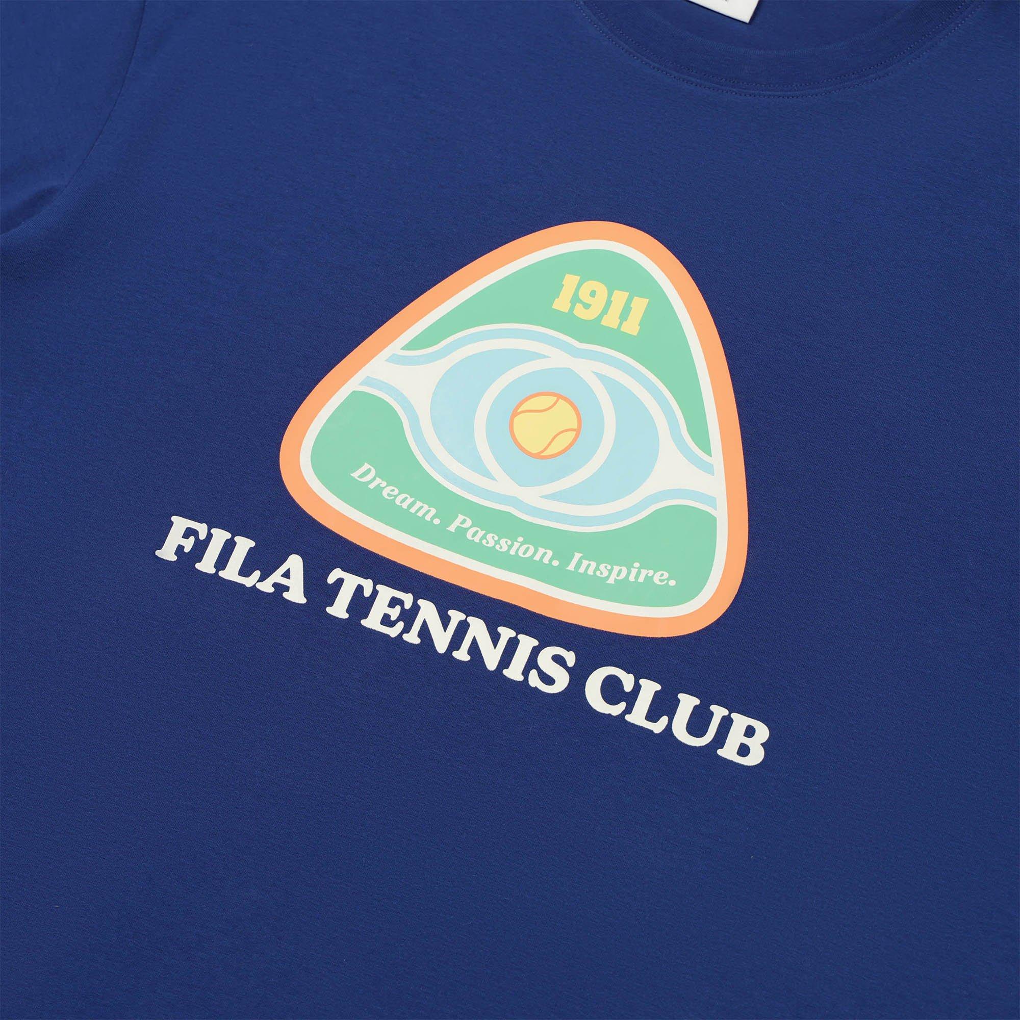 Navy - Fila - FILA Tennis Club Adults Oversized T Shirt - 3