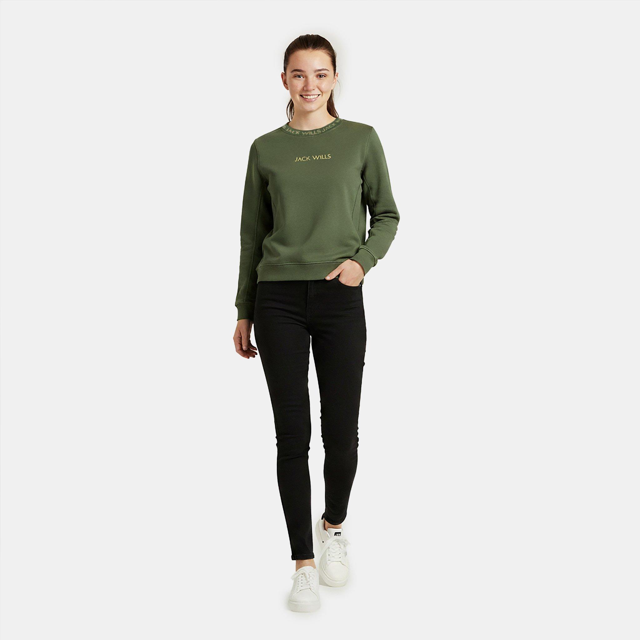 Khaki - Jack Wills - Juniors Jacquard Crew - 5