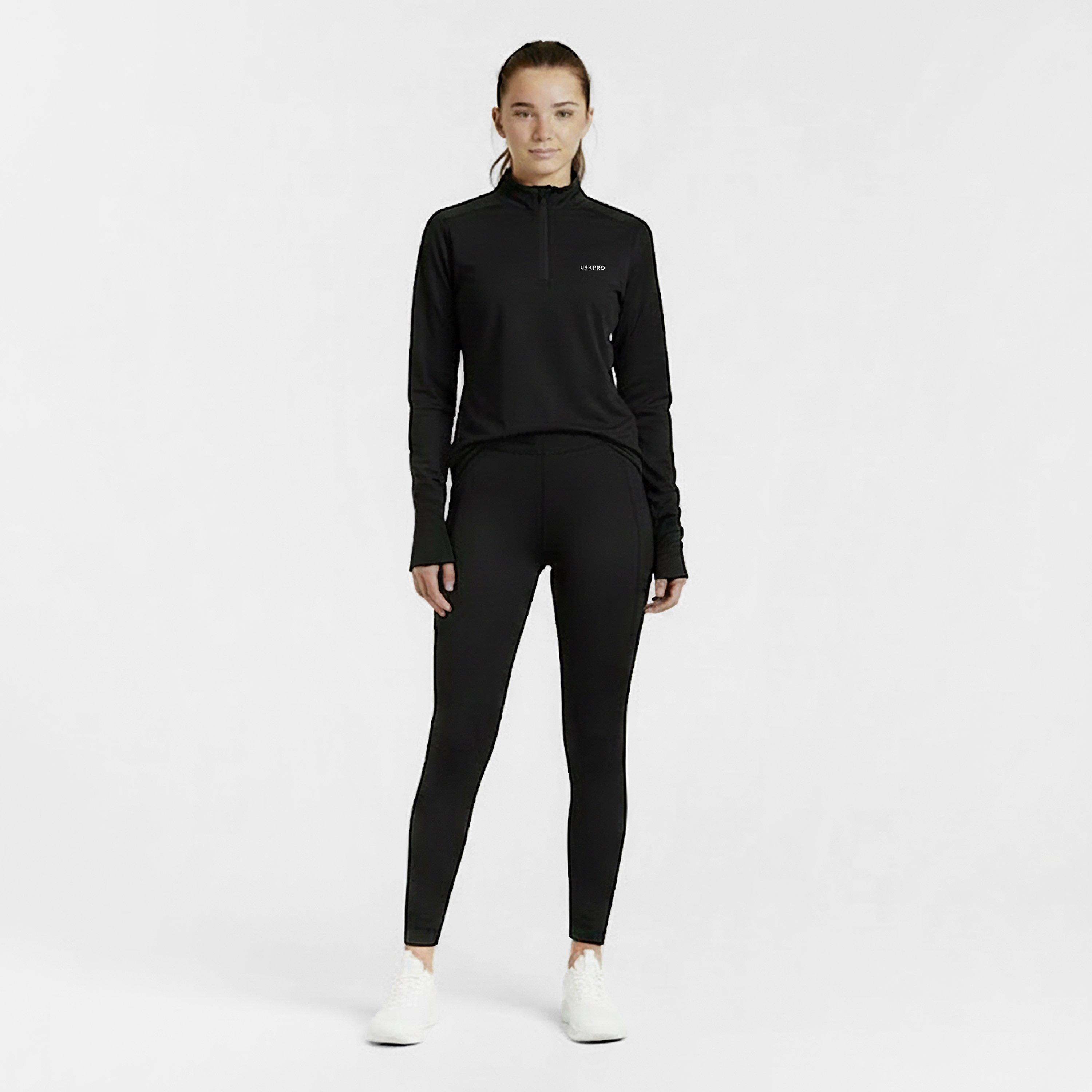 Negro - USA Pro - Pro quarter Zip Junior - 3