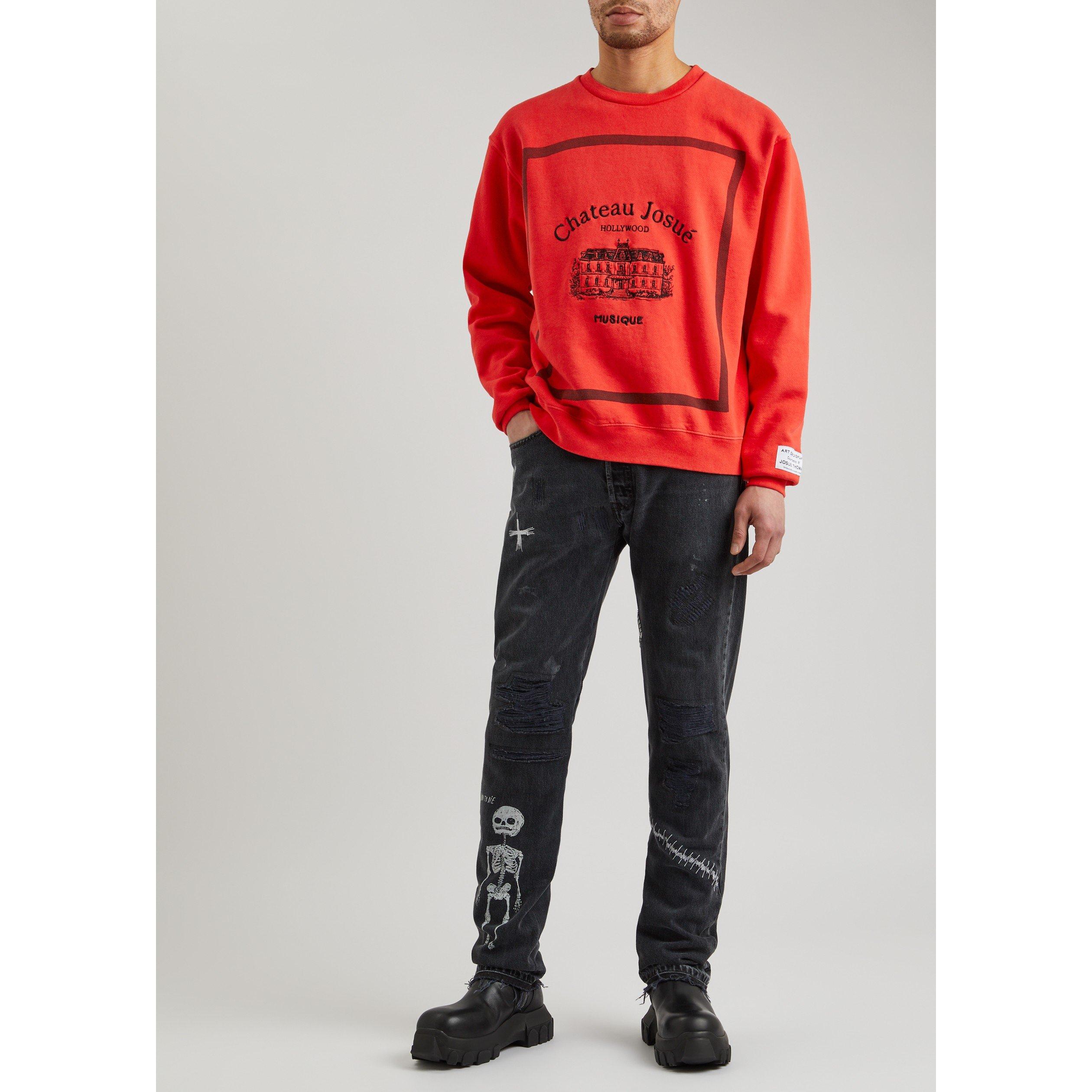 RED AND OTHER - Gallery Dept - GD MUSIQUE CREWNECK SWEATSHIRT - 5