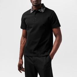 Burberry Check Collar Polo Shirt