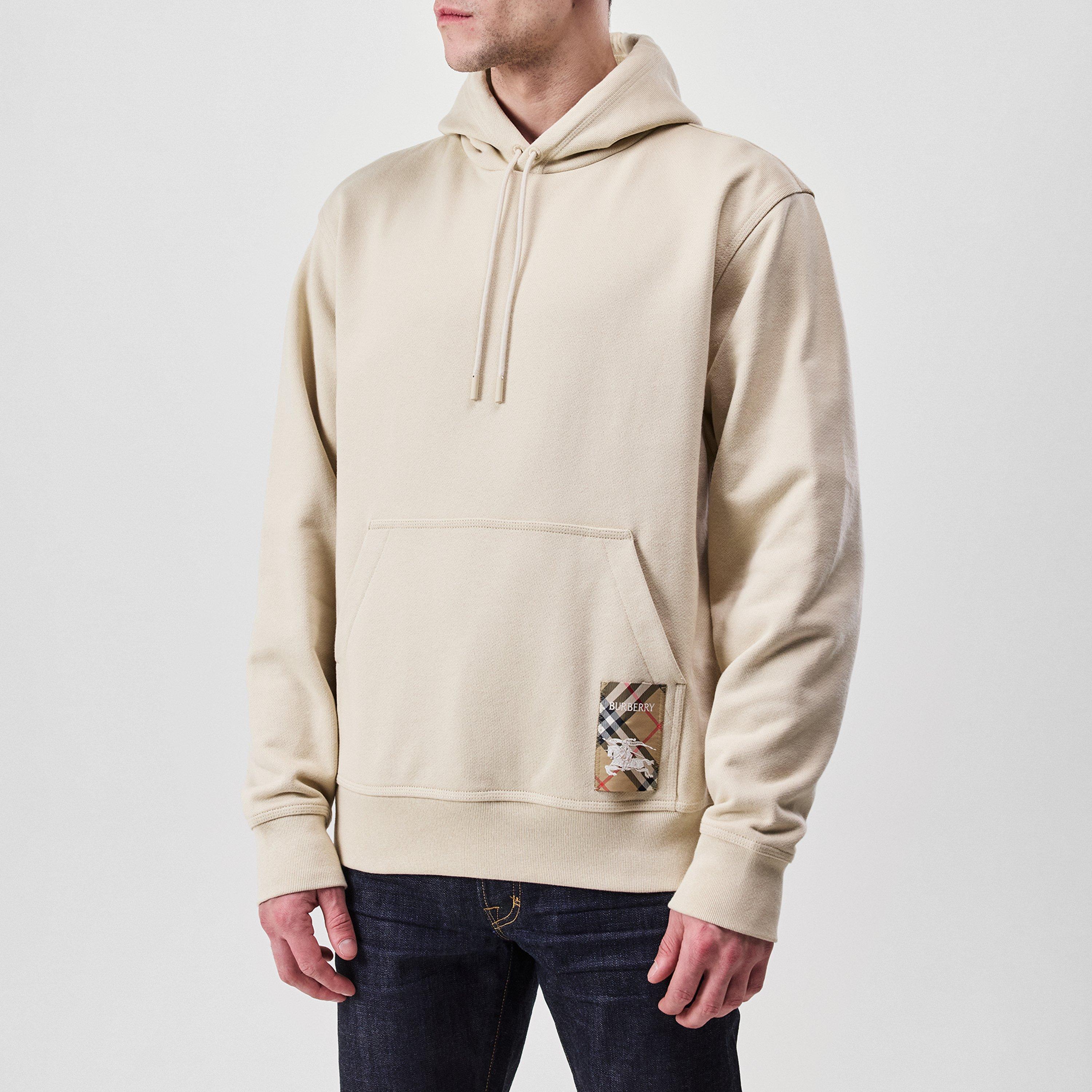 Nutmeg - Burberry - Check-Patch Hoodie - 1