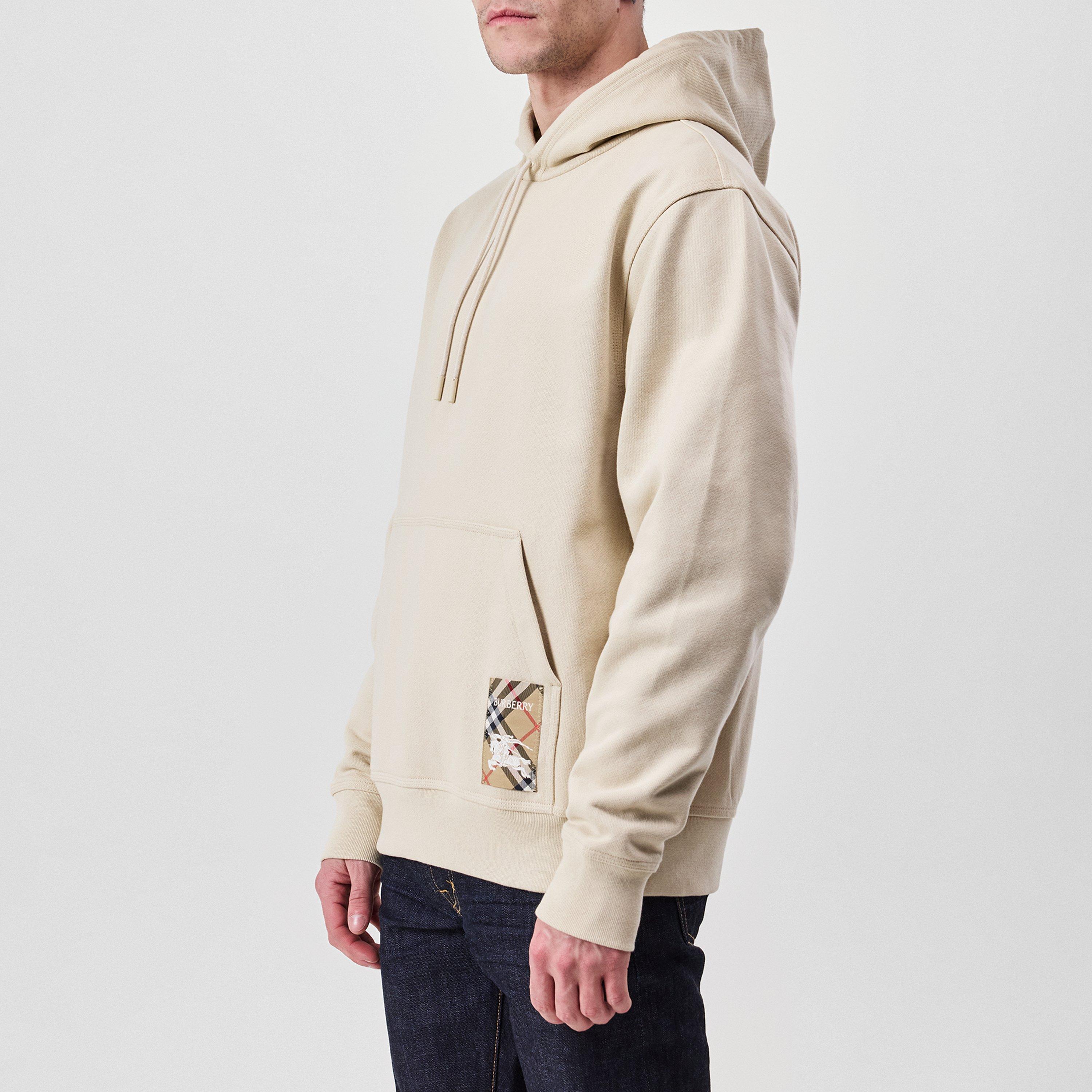 Nutmeg - Burberry - Check-Patch Hoodie - 2