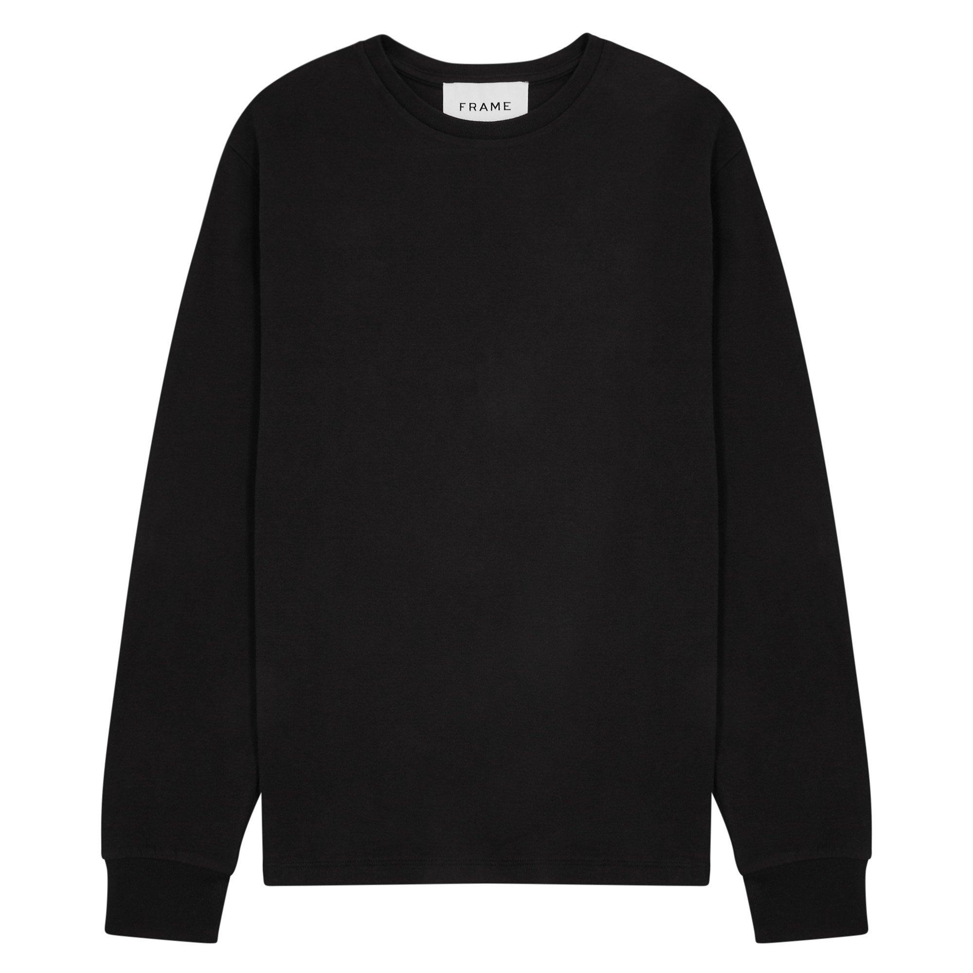 BLACK - Frame - FRAME SWEAT CREW LS CO