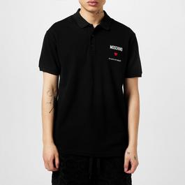 Moschino Embroidered In Love We Trust Polo Shirt