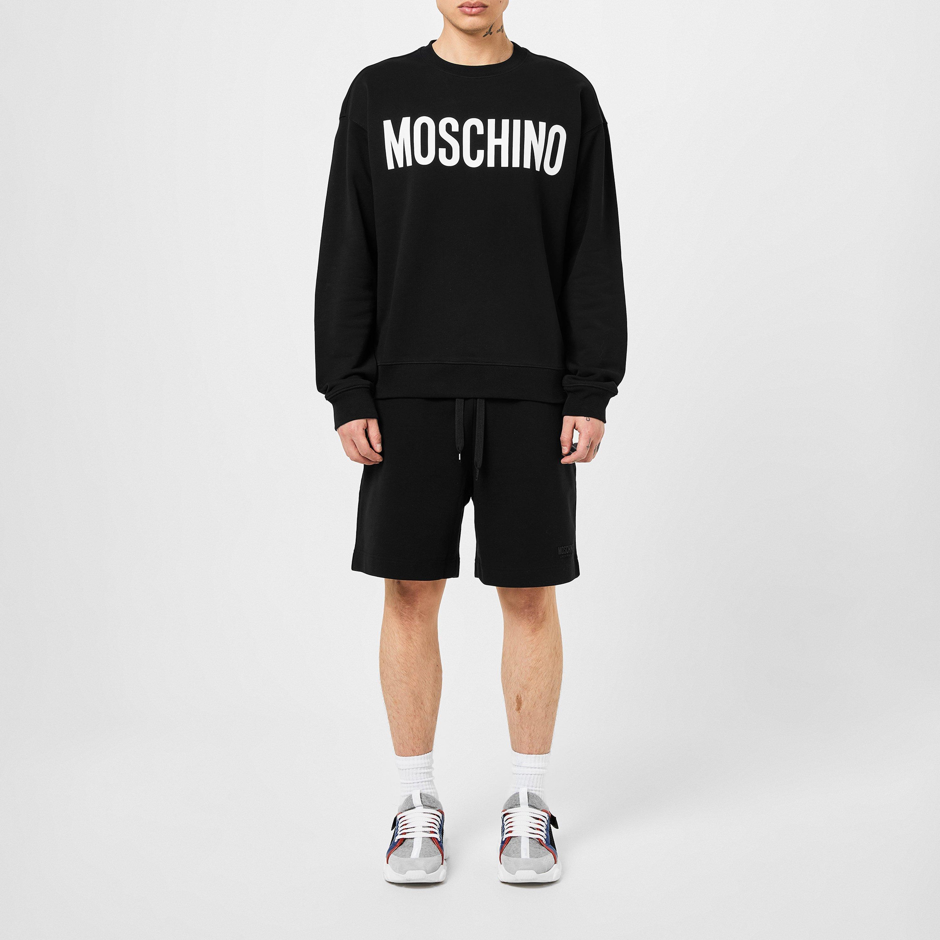 Fantasy Black - Moschino - Men's Print Crew Sweatshirt - 4