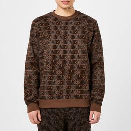 Moschino Logo Print Crew Sweater