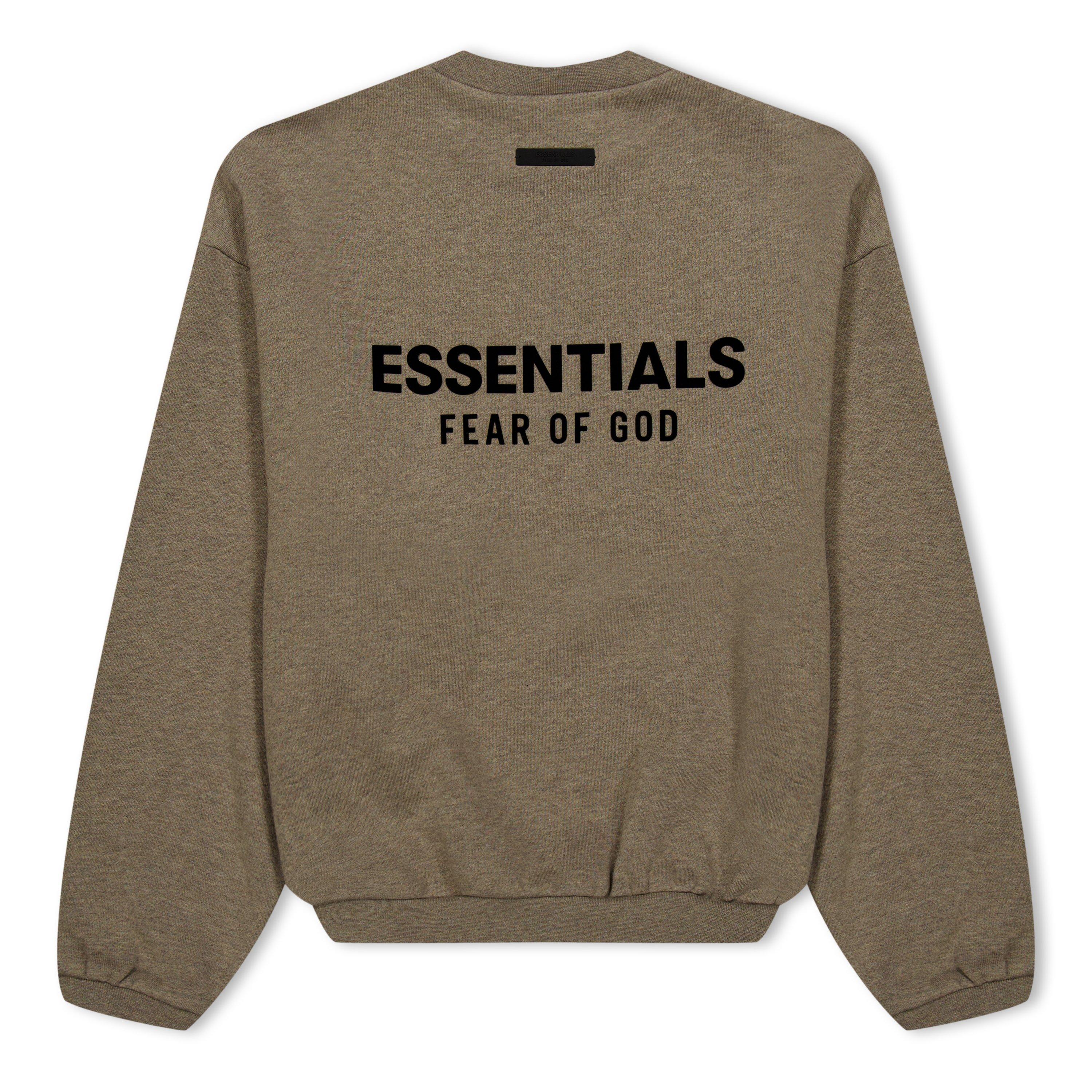 ★24SS 最新作★FEAR OF GOD ESSENTIALS ESSENTIALS CREWNECK Fear of God Essentials Crewneck Sweatshirt (SS24) Seal Men's