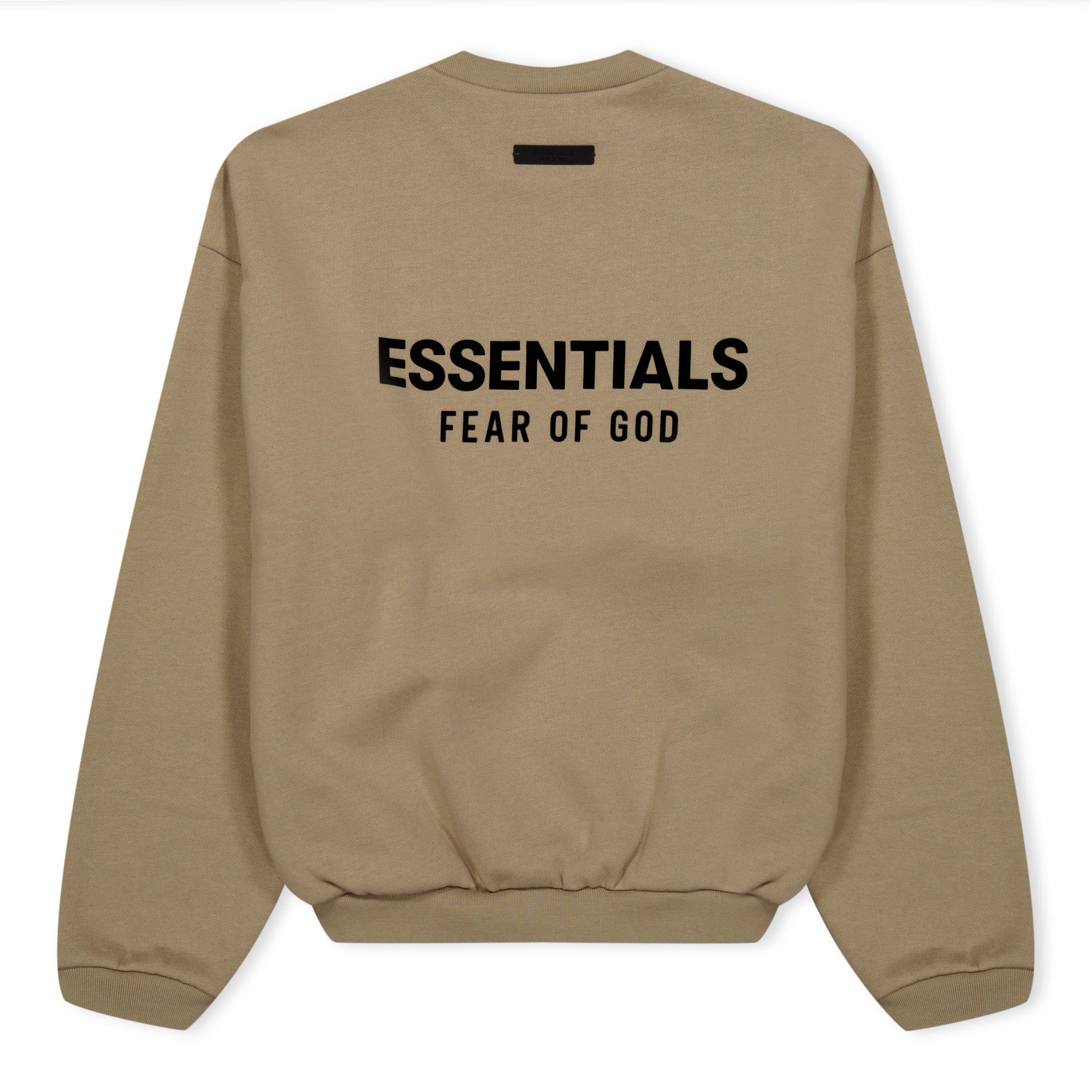 Desert Sand - Fear Of God Essentials - Crew Neck Sweatshirt Juniors - 2