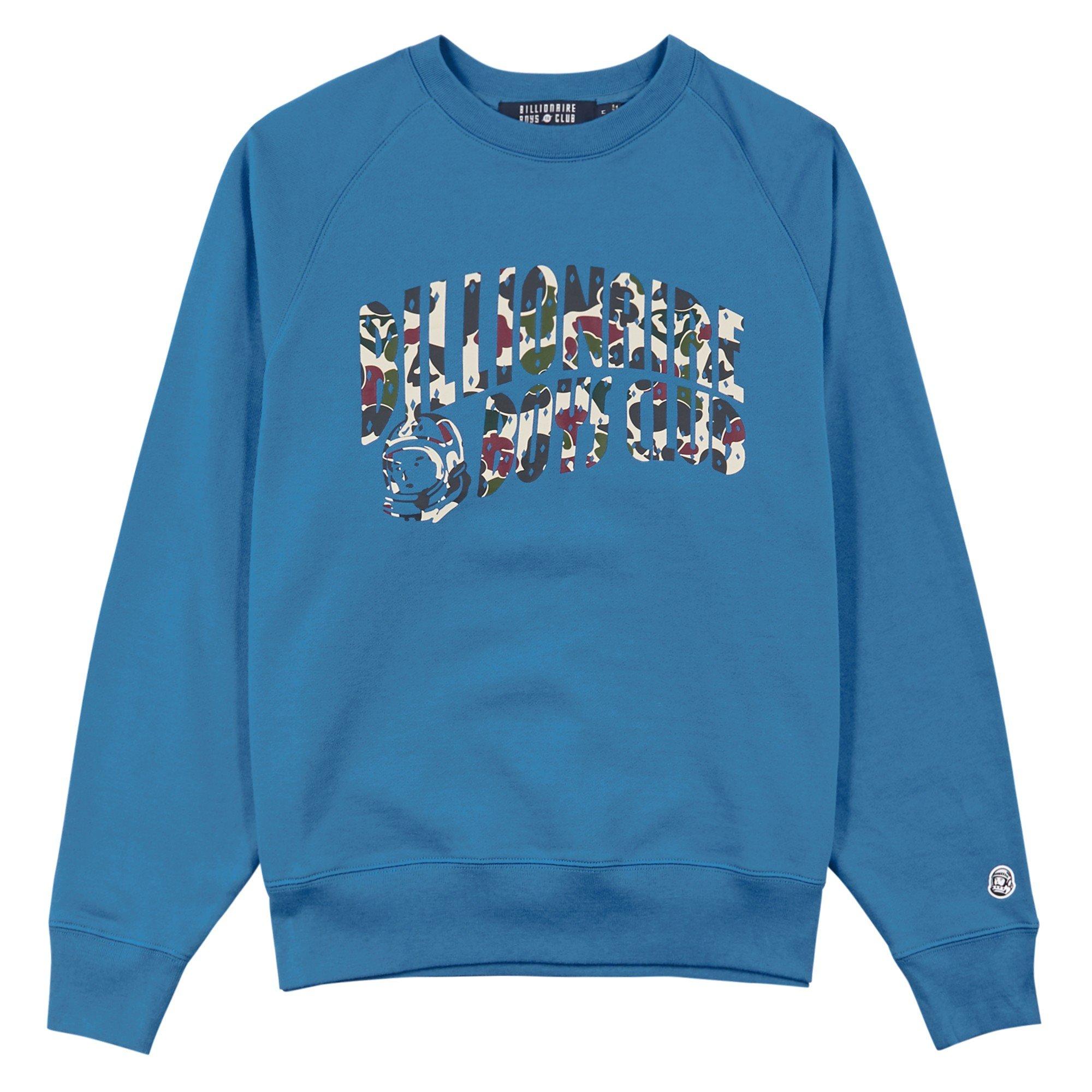 BLUE - Billionaire Boys Club - BBC DUCK CAMO ARCH LOGO CREW - 1