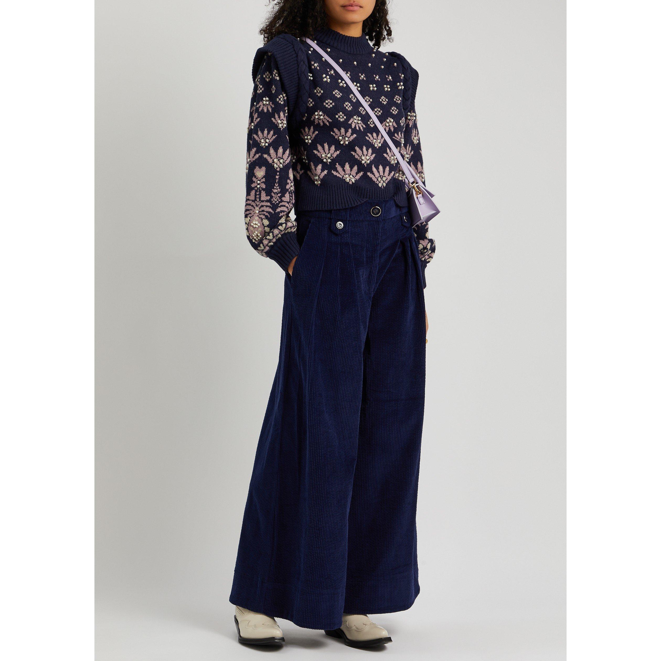 NAVY - FARM Rio - TR LOW WAISTED TAILORED TROUSE - 5