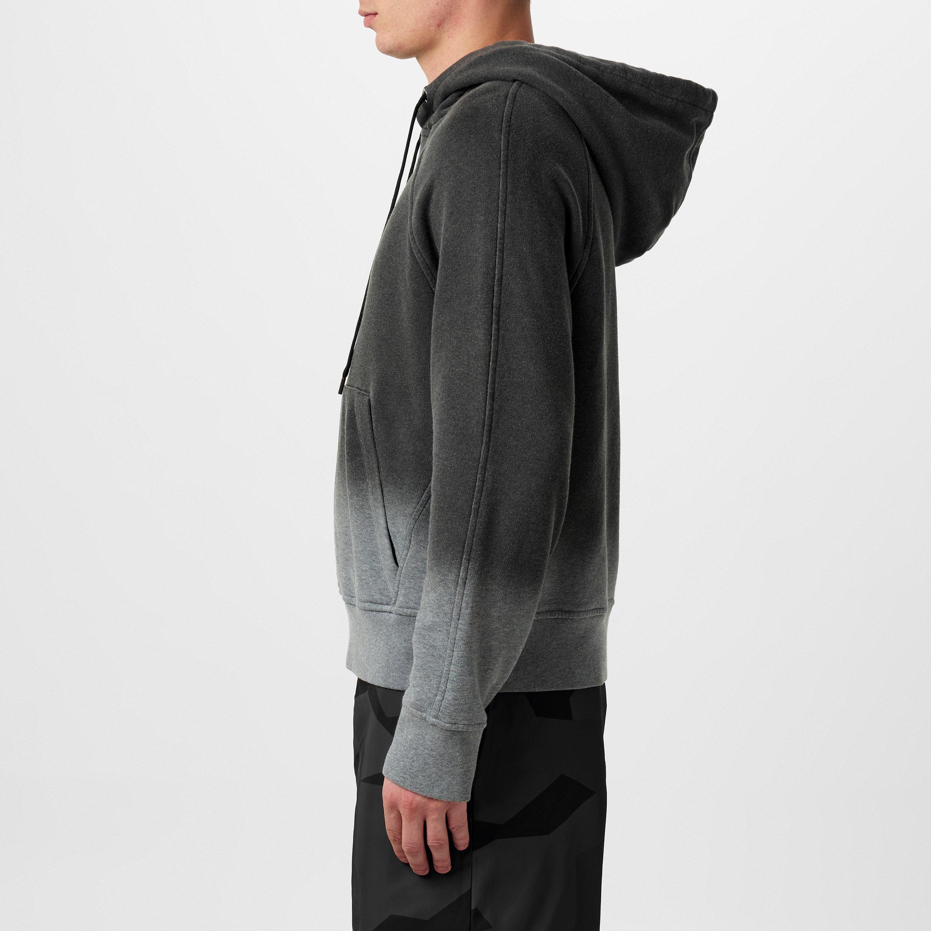 Blk/Smoke 721N - Neil Barrett - Men's Ombre Effect Hoodie - 2