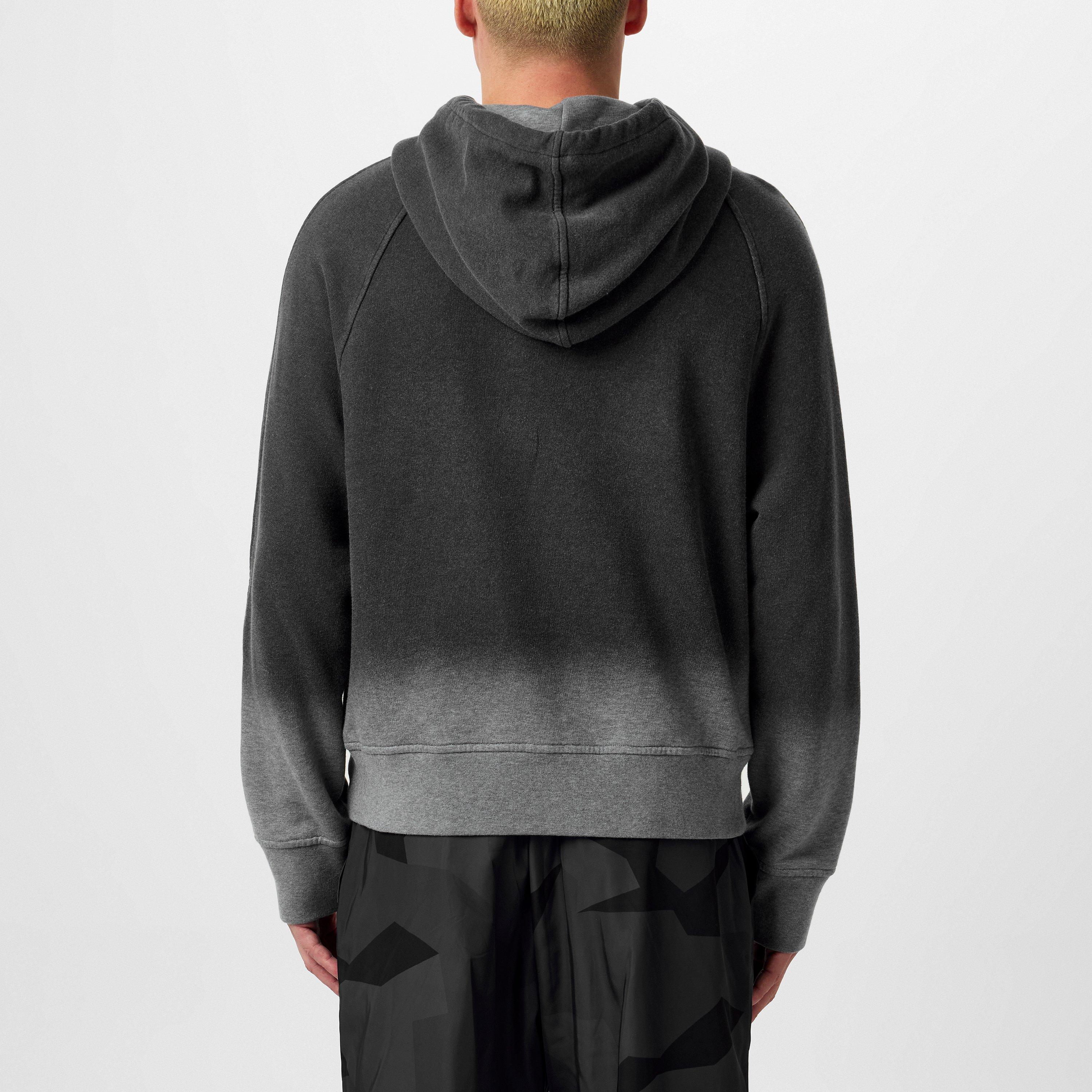 Blk/Smoke 721N - Neil Barrett - Men's Ombre Effect Hoodie - 3