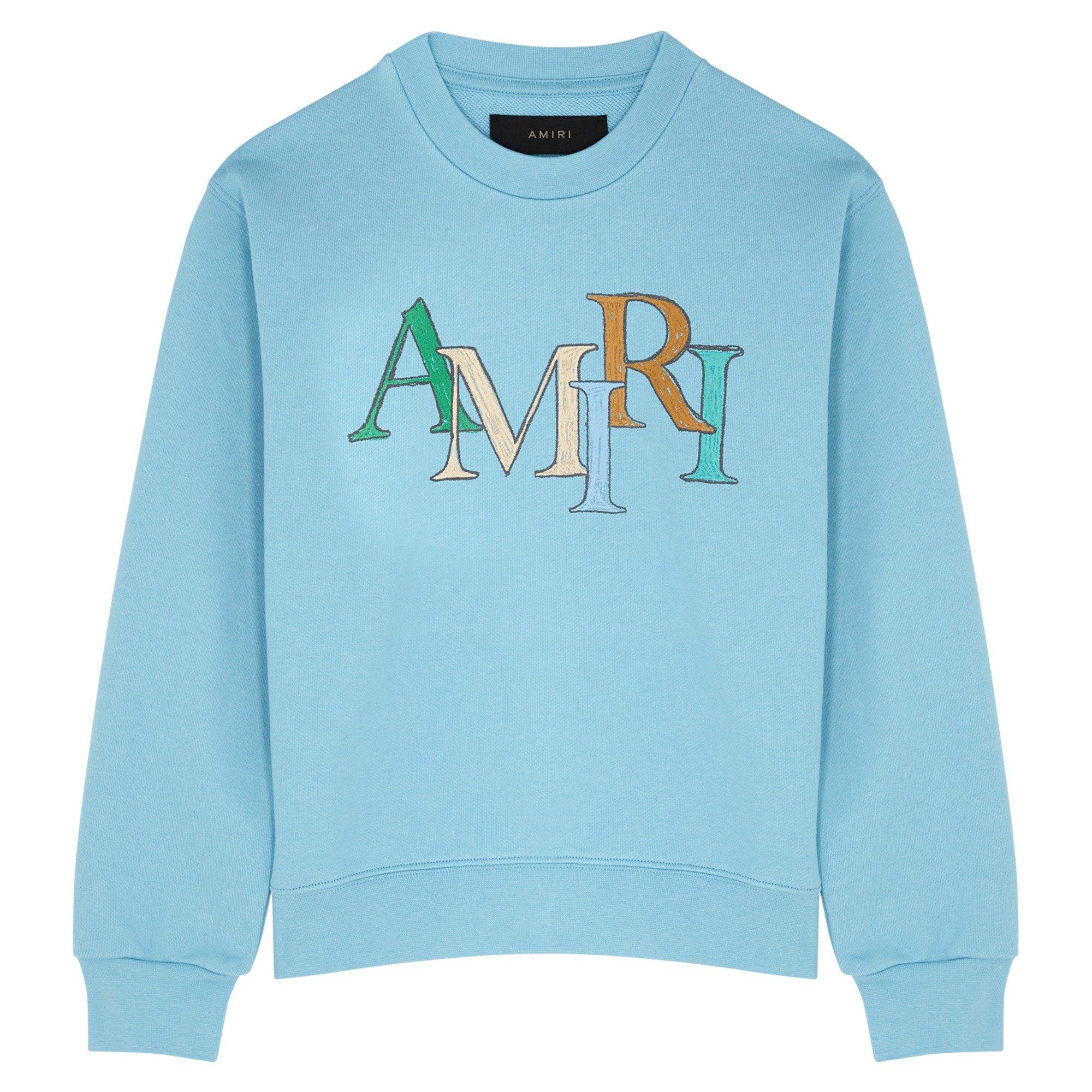 BLUE - Amiri - AM STAGGERED SCRIBBLE CRE - 1