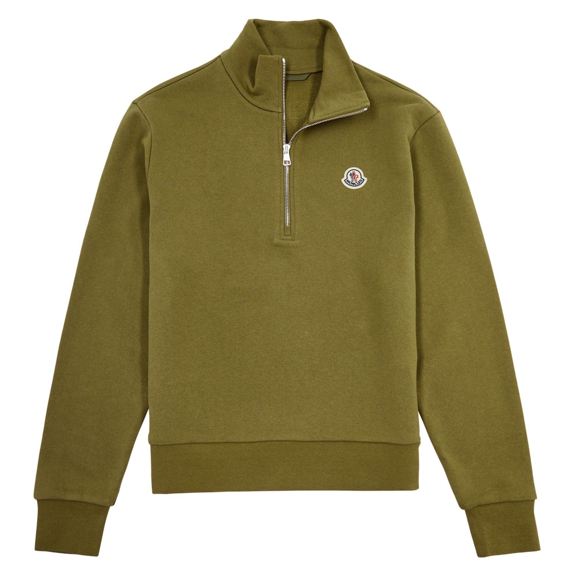 KHAKI - Moncler - MONC BDG HLF ZIP - 1