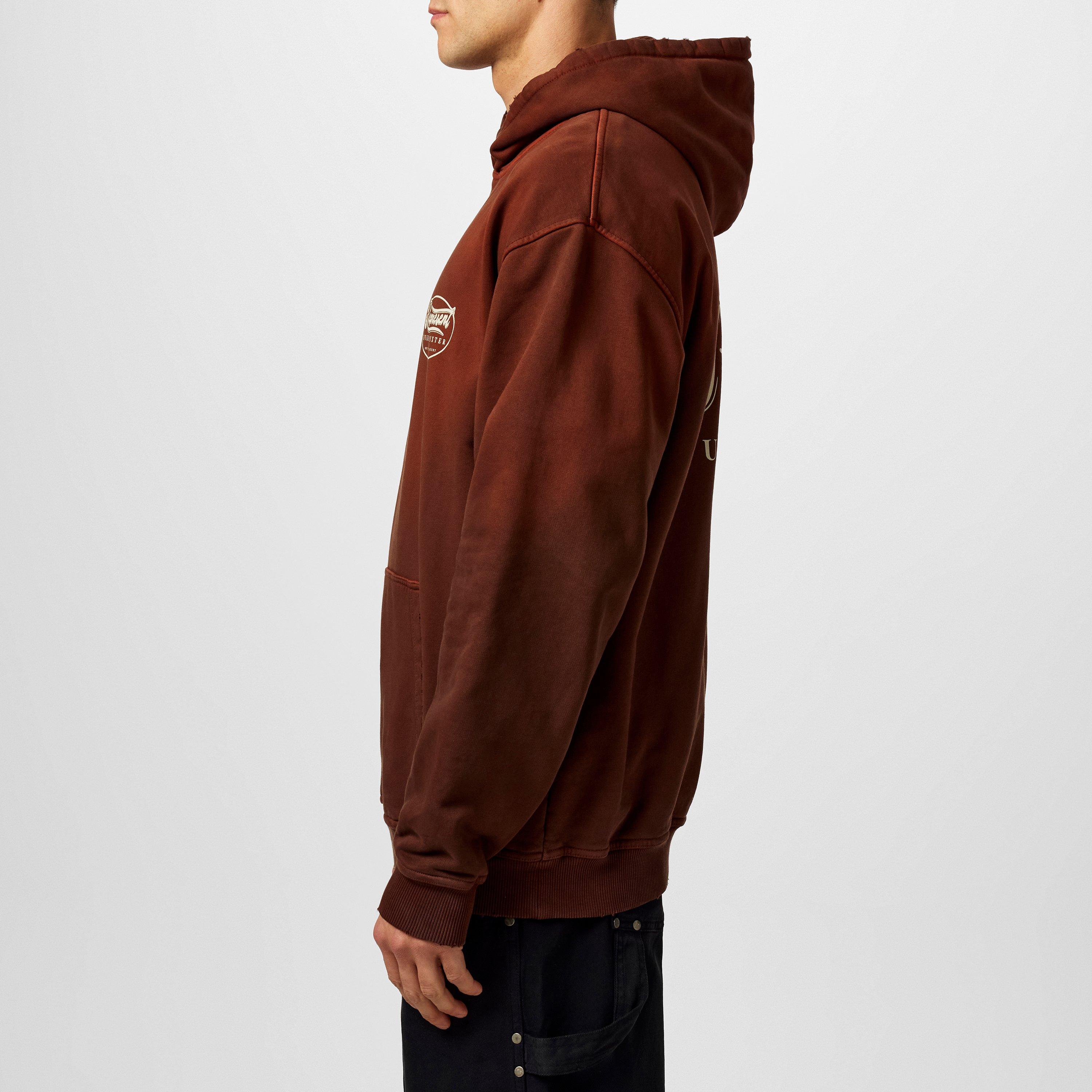 Rust - Represent - Men's x Duke + Dexter Luxury Hoodie, Collaborative Logos - 2
