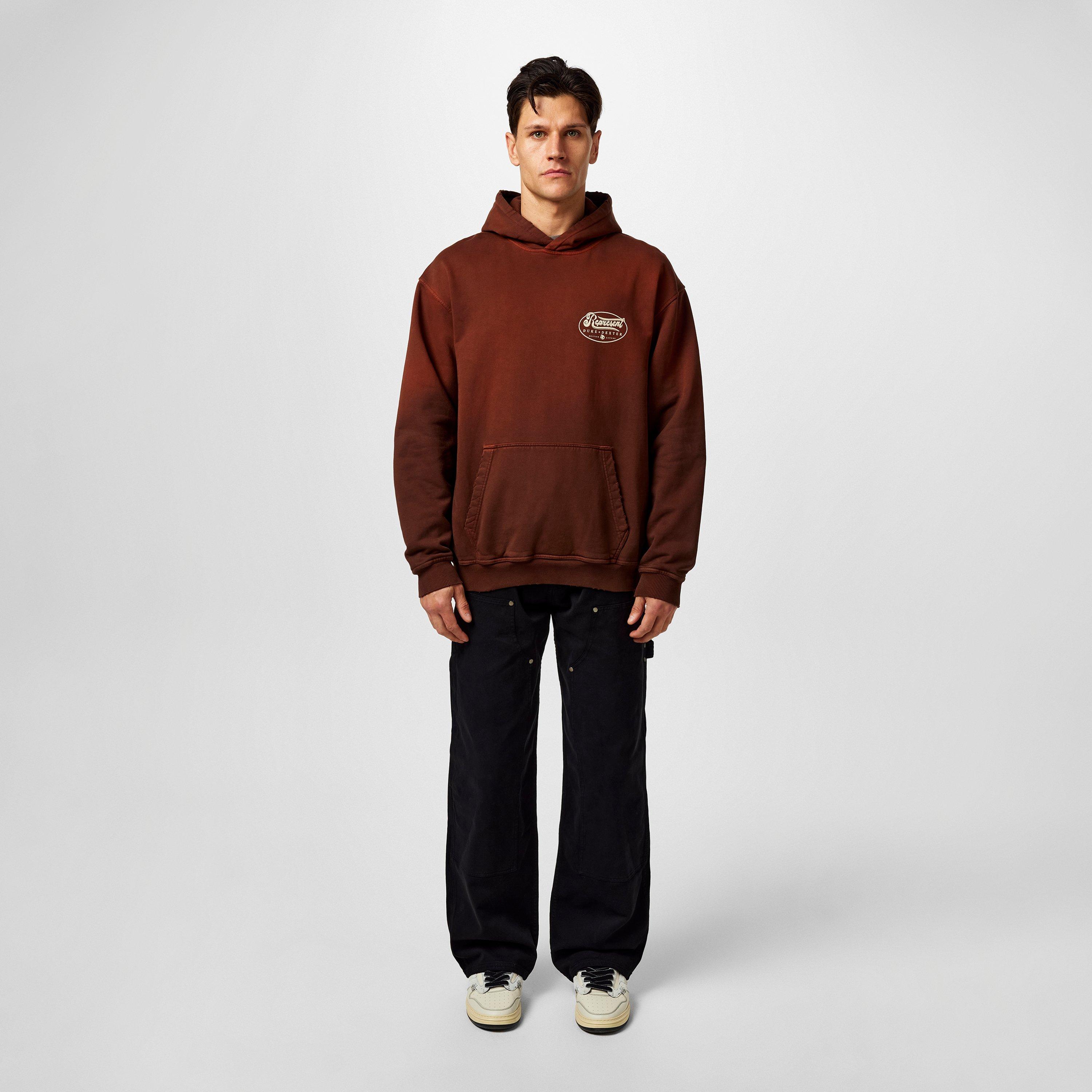 Rust - Represent - Men's x Duke + Dexter Luxury Hoodie, Collaborative Logos - 4