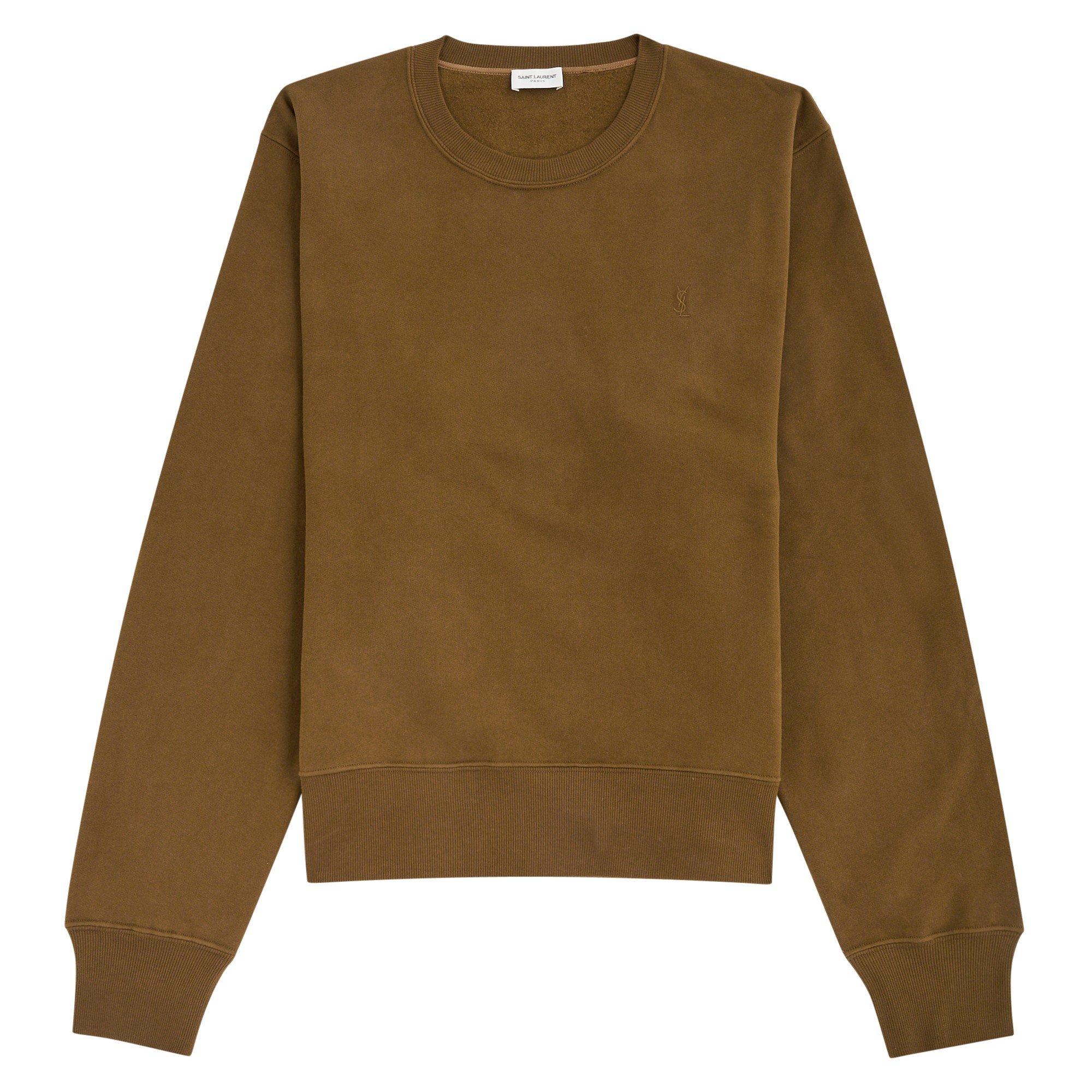 BROWN - Saint Laurent - SL SWEATSHIRT - 1