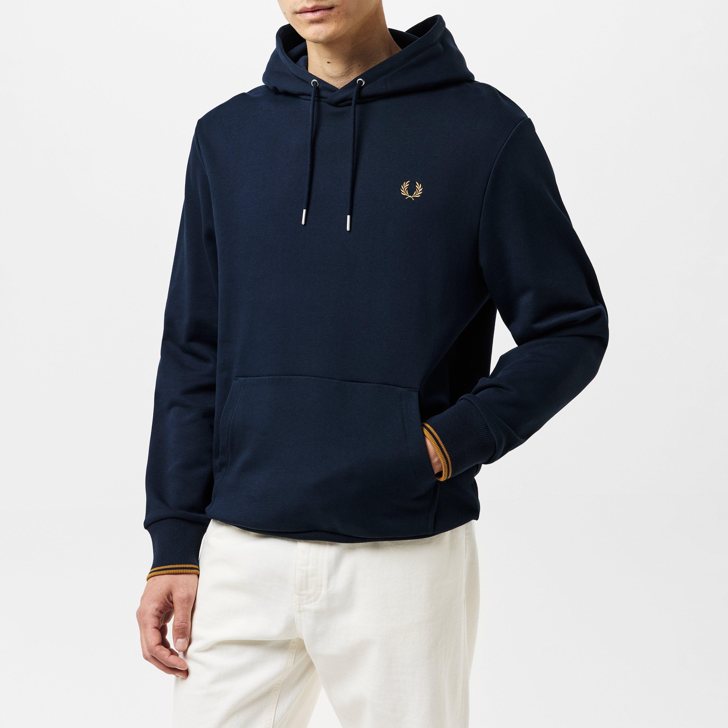 Navy R63 - Fred Perry - Men's Logo Hoodie - 3