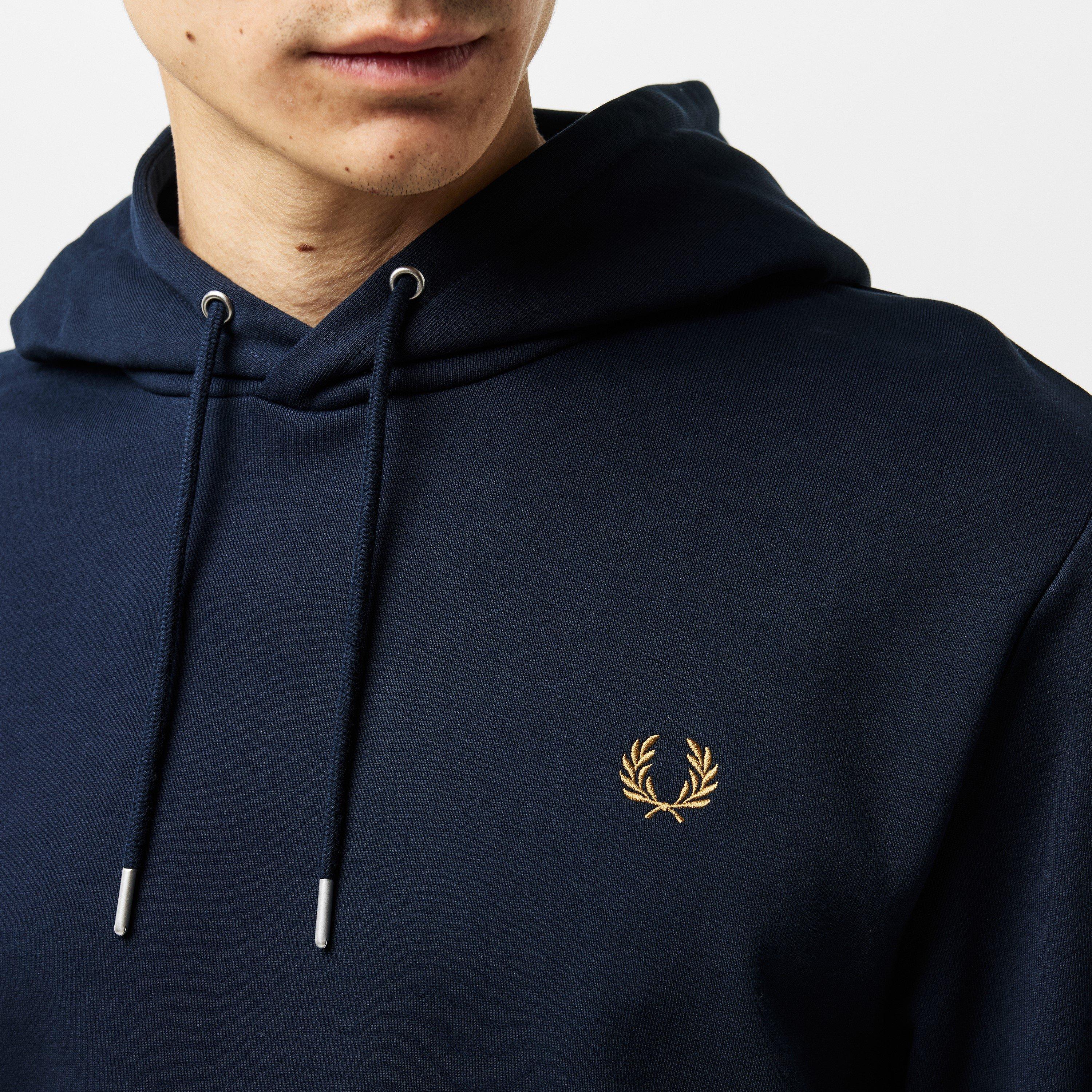 Navy R63 - Fred Perry - Men's Logo Hoodie - 5