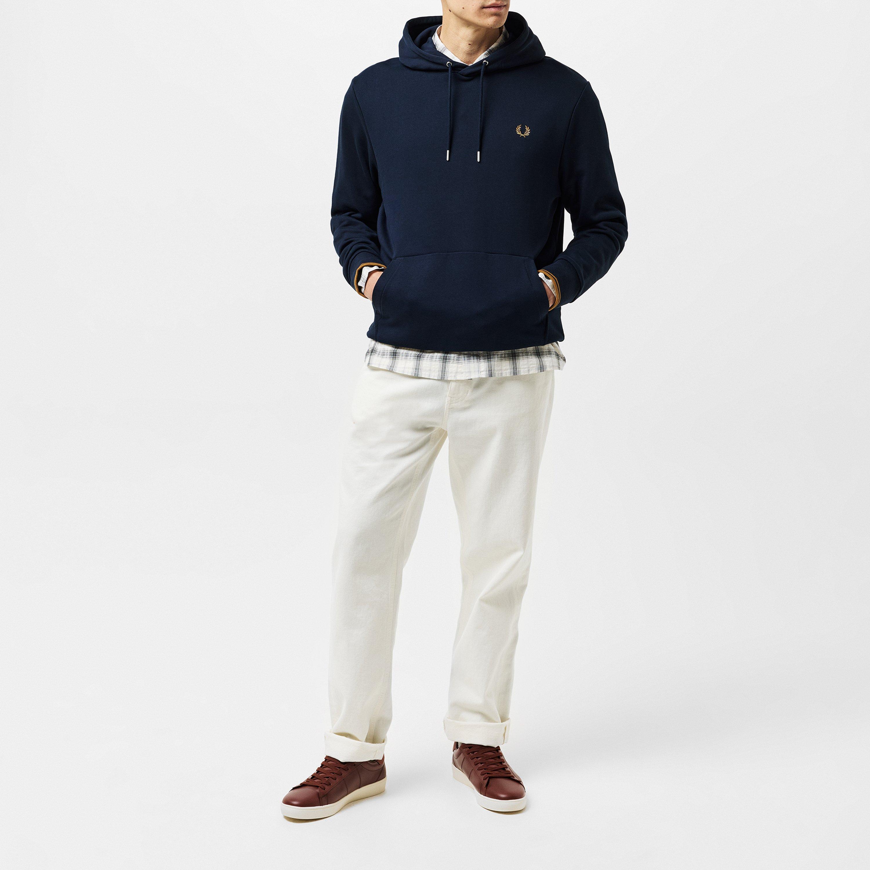 Navy R63 - Fred Perry - Men's Logo Hoodie - 6