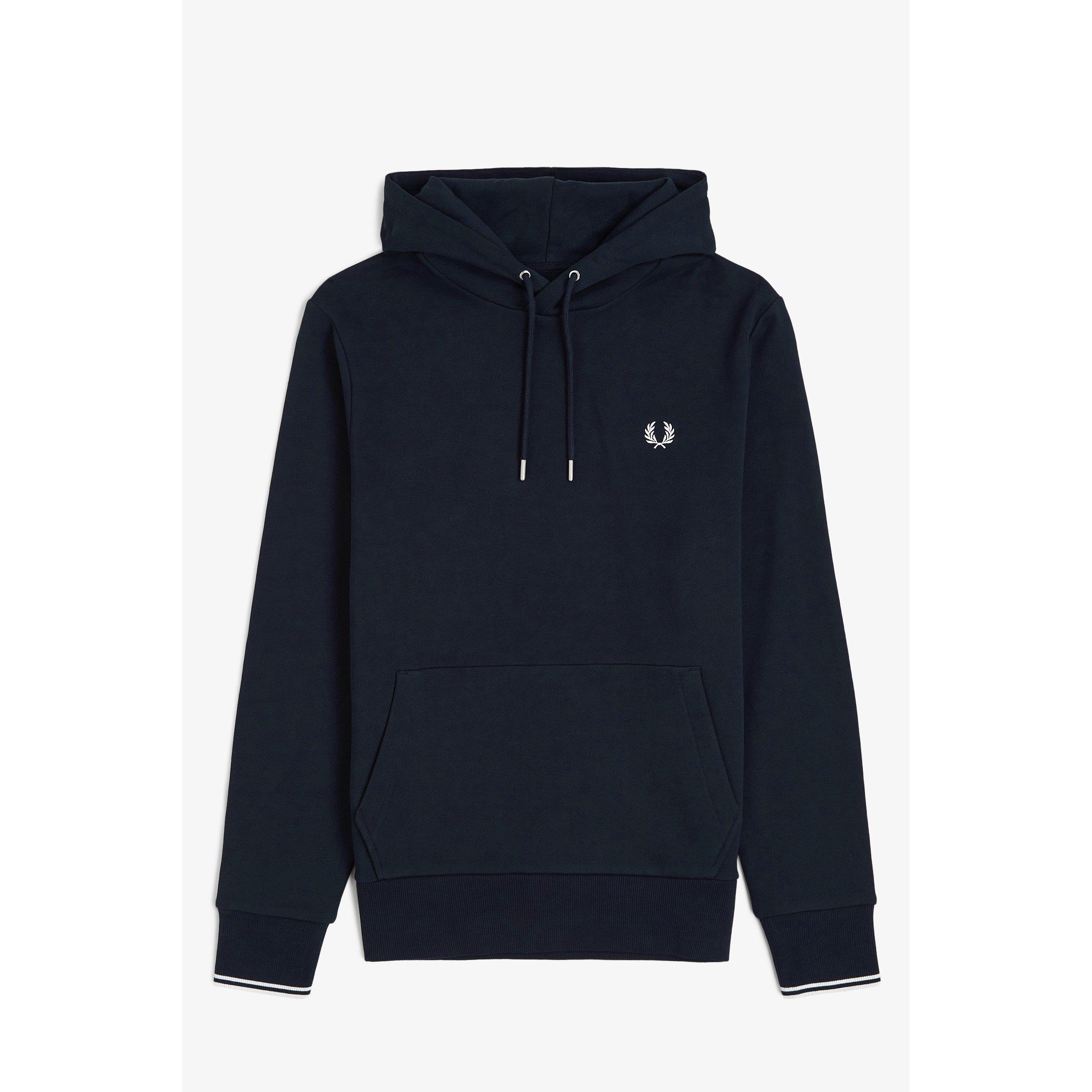 Fred Perry Men's Logo Hoodie - Navy 248 - M