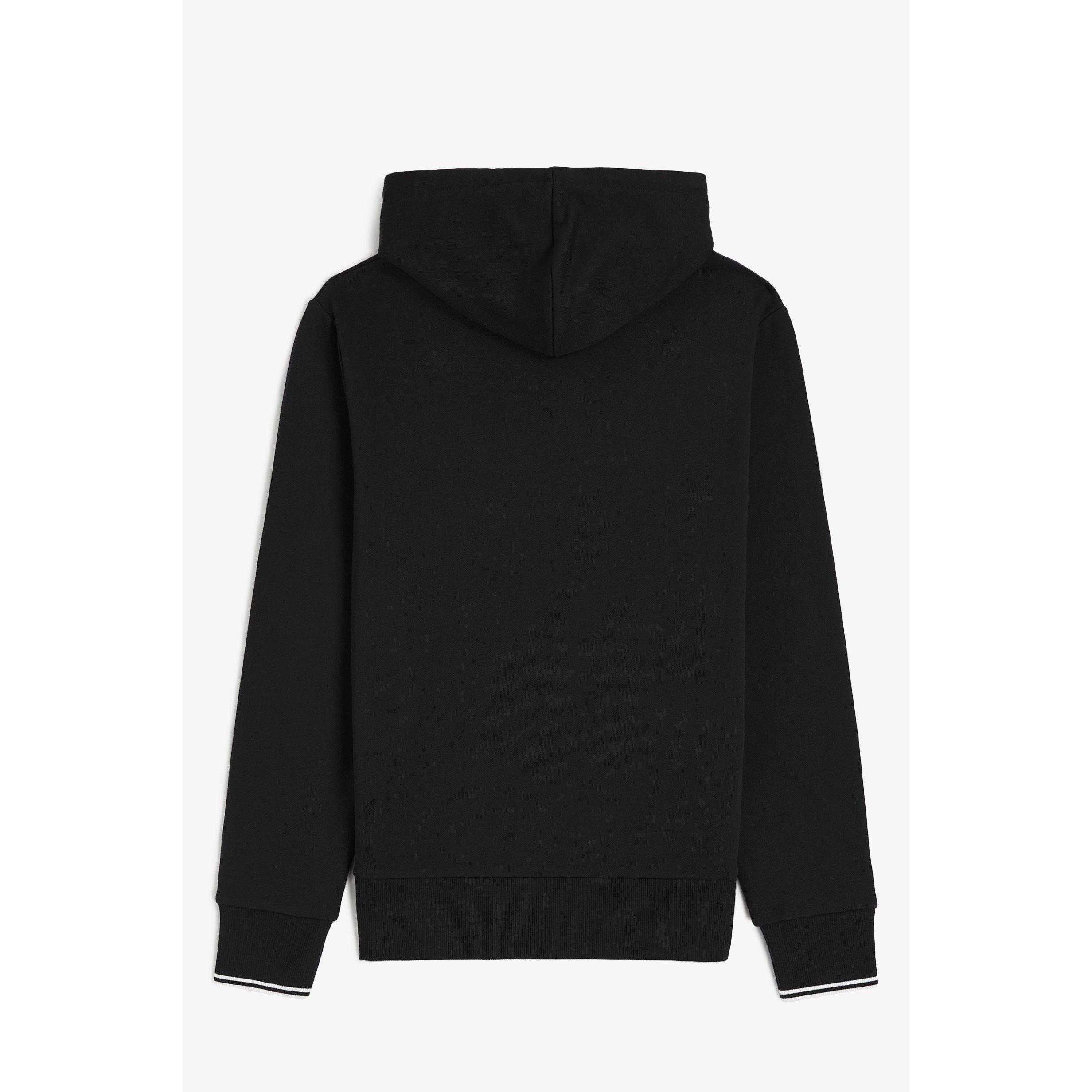 Black 102 - Fred Perry - Men's Logo Hoodie - 2