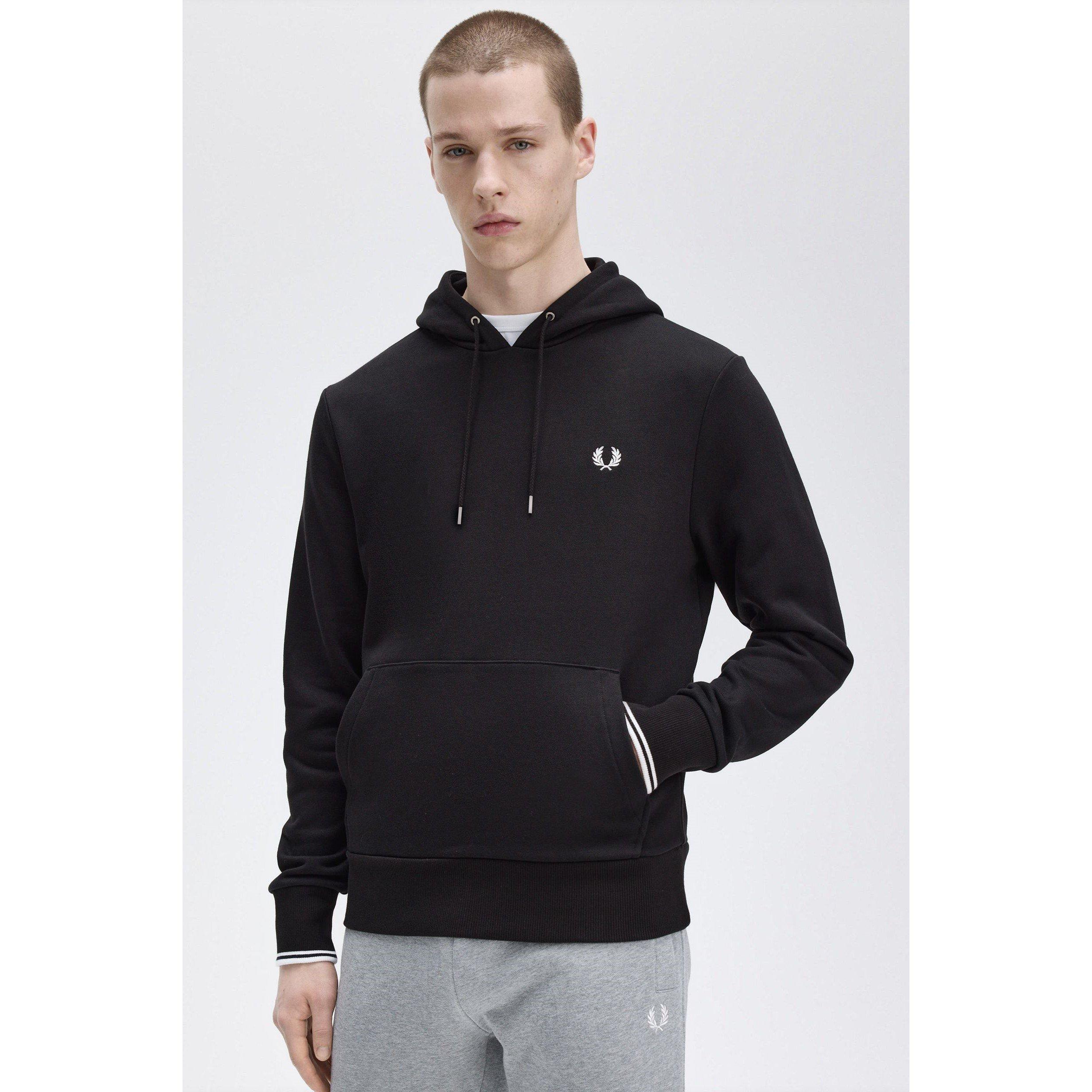 Black 102 - Fred Perry - Men's Logo Hoodie - 5