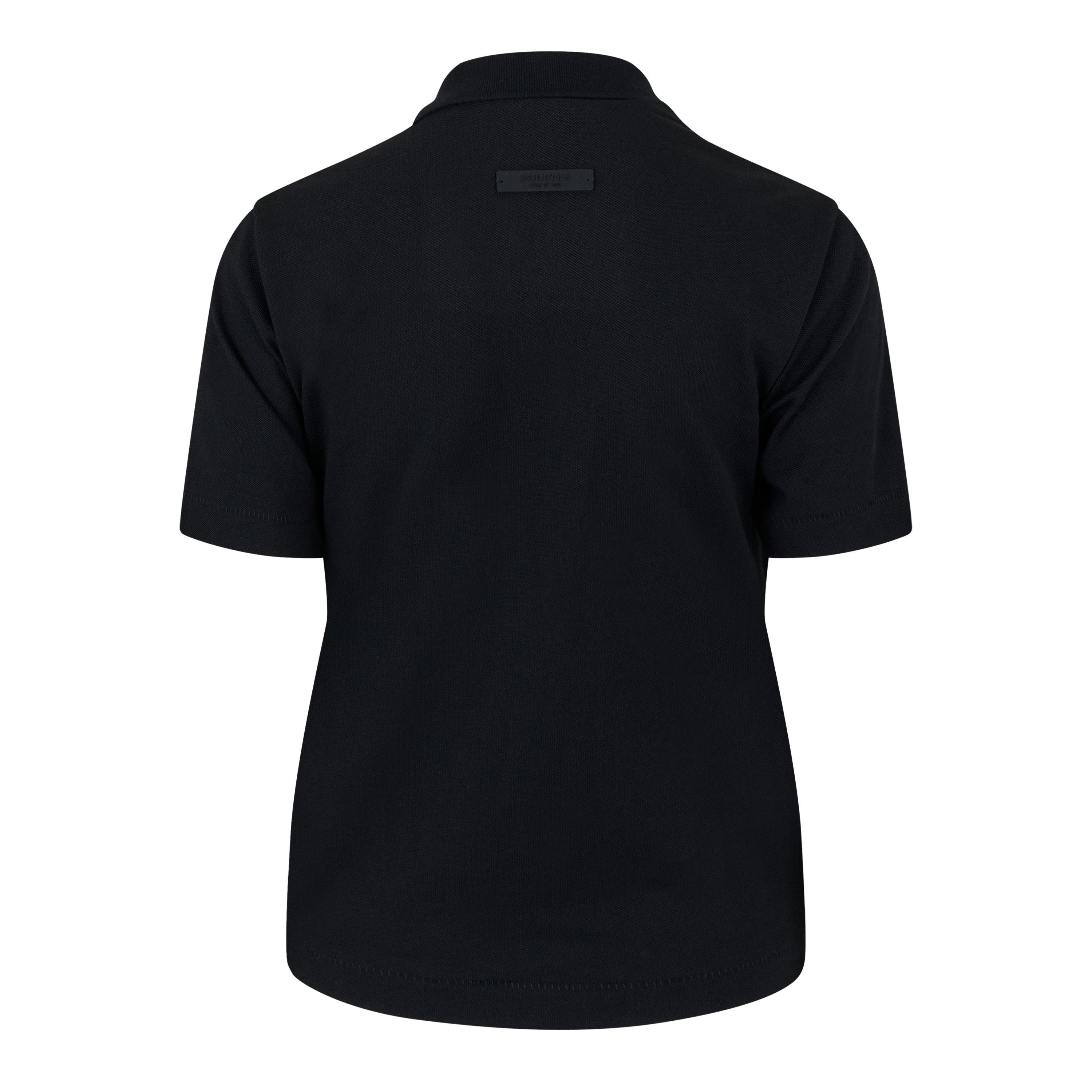 Black - Fear Of God Essentials - Women's Short-Sleeve Pique Polo Shirt - 2