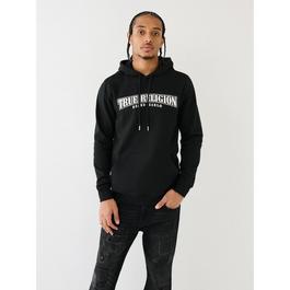 True Religion Painted Horseshoe Puff Print Hoodie