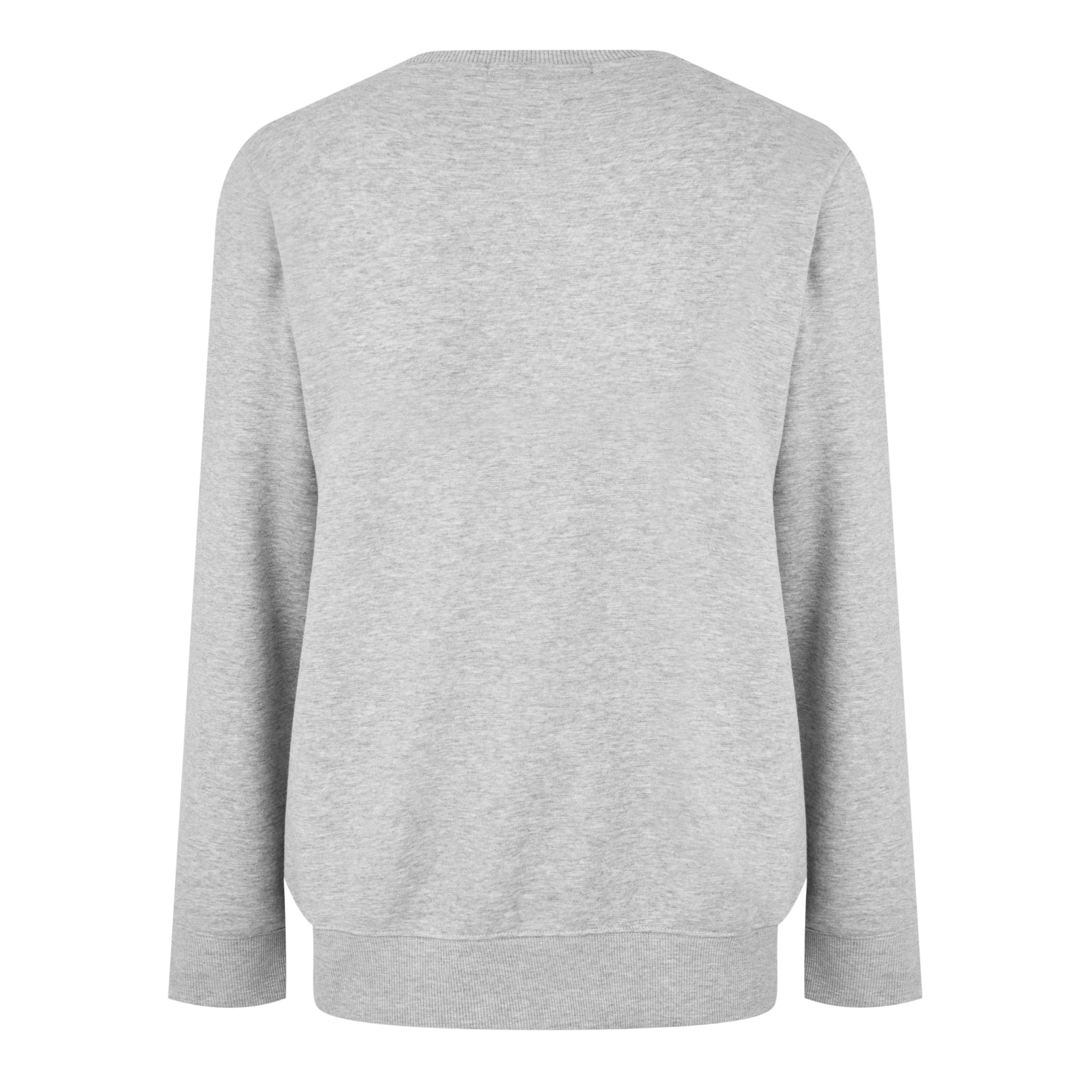 Grau - True Religion - Men's Original Logo Crew-neck Sweatshirt - 8