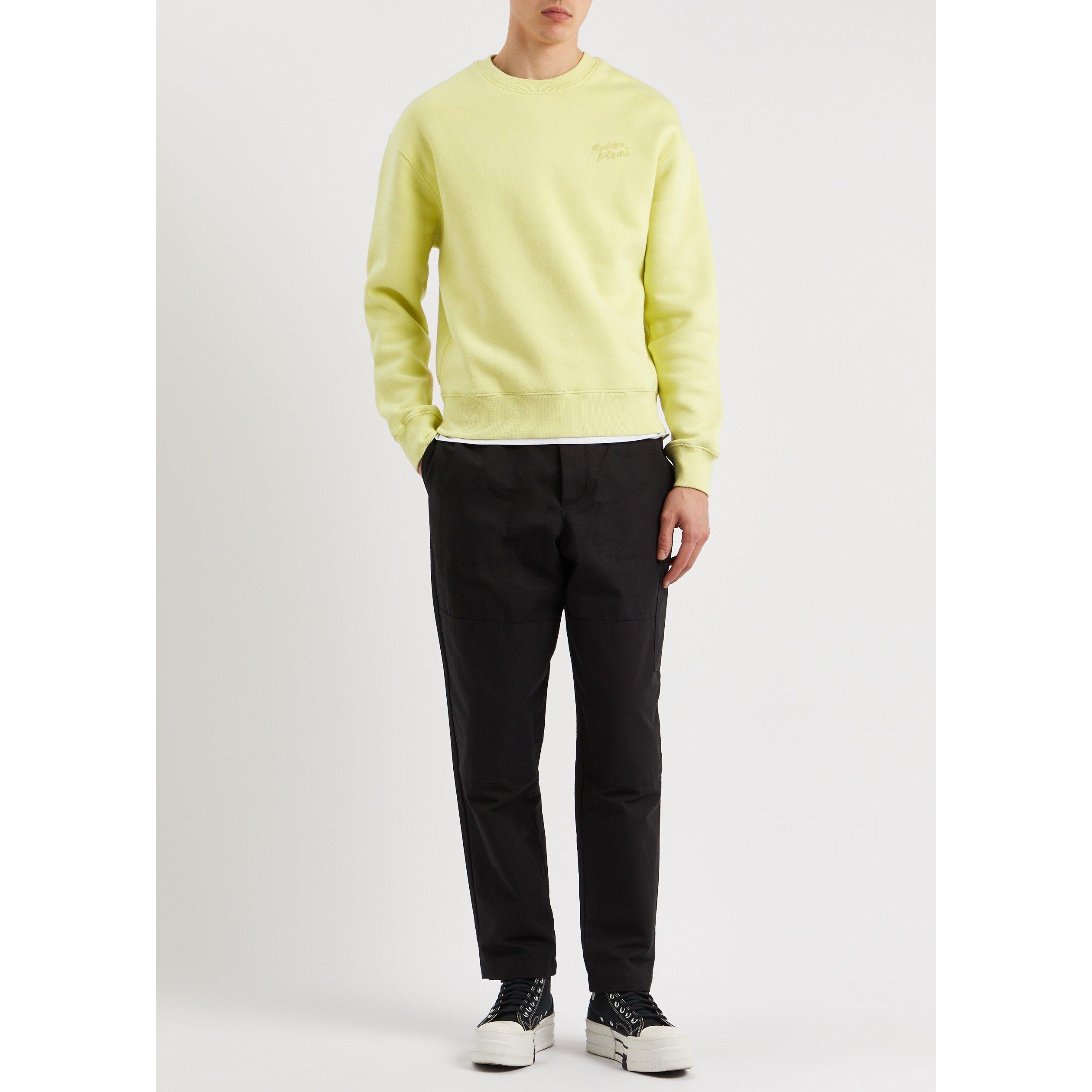 YELLOW - Maison Kitsune - MK HANDWRITING SWEATSHIRT - 5