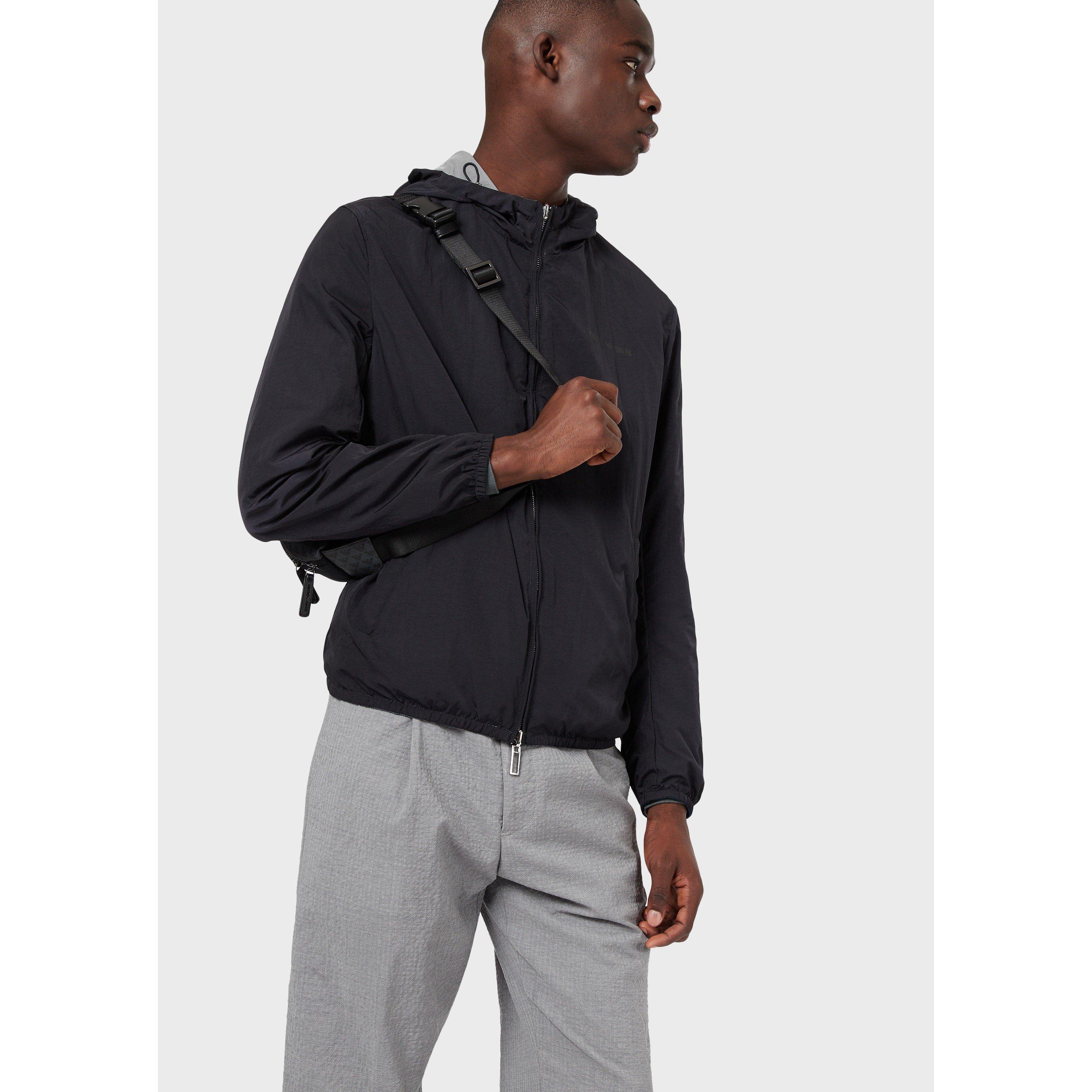 Navy Blue - Emporio Armani - Men's Zip Hoodie - 5