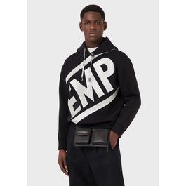 Emporio Armani L print hoodie