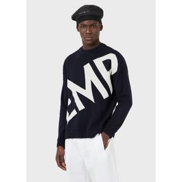 Emporio Armani Logo Knit Crew Sweater