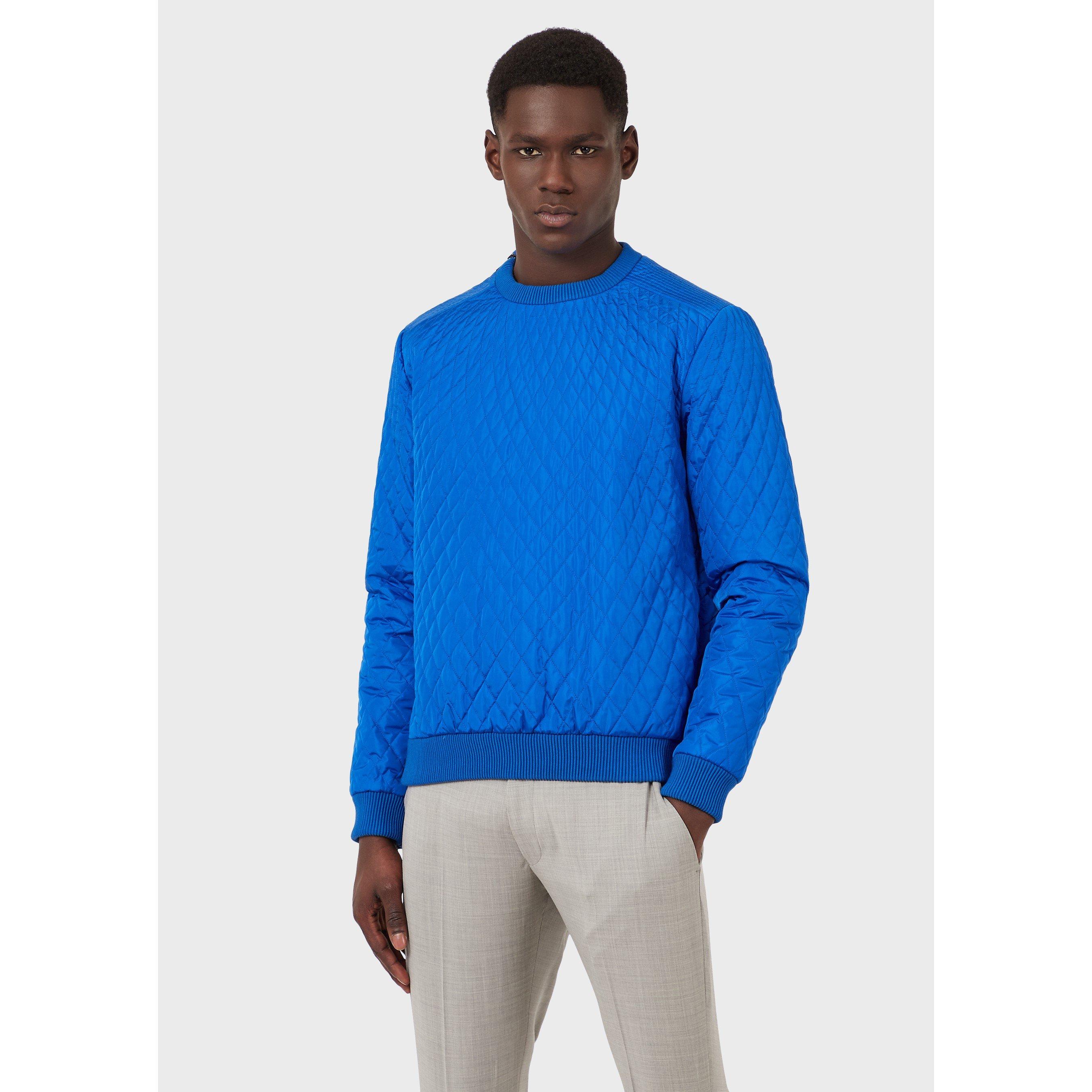 Royal Blue - Emporio Armani - Men's Crew Sweatshirt - 1