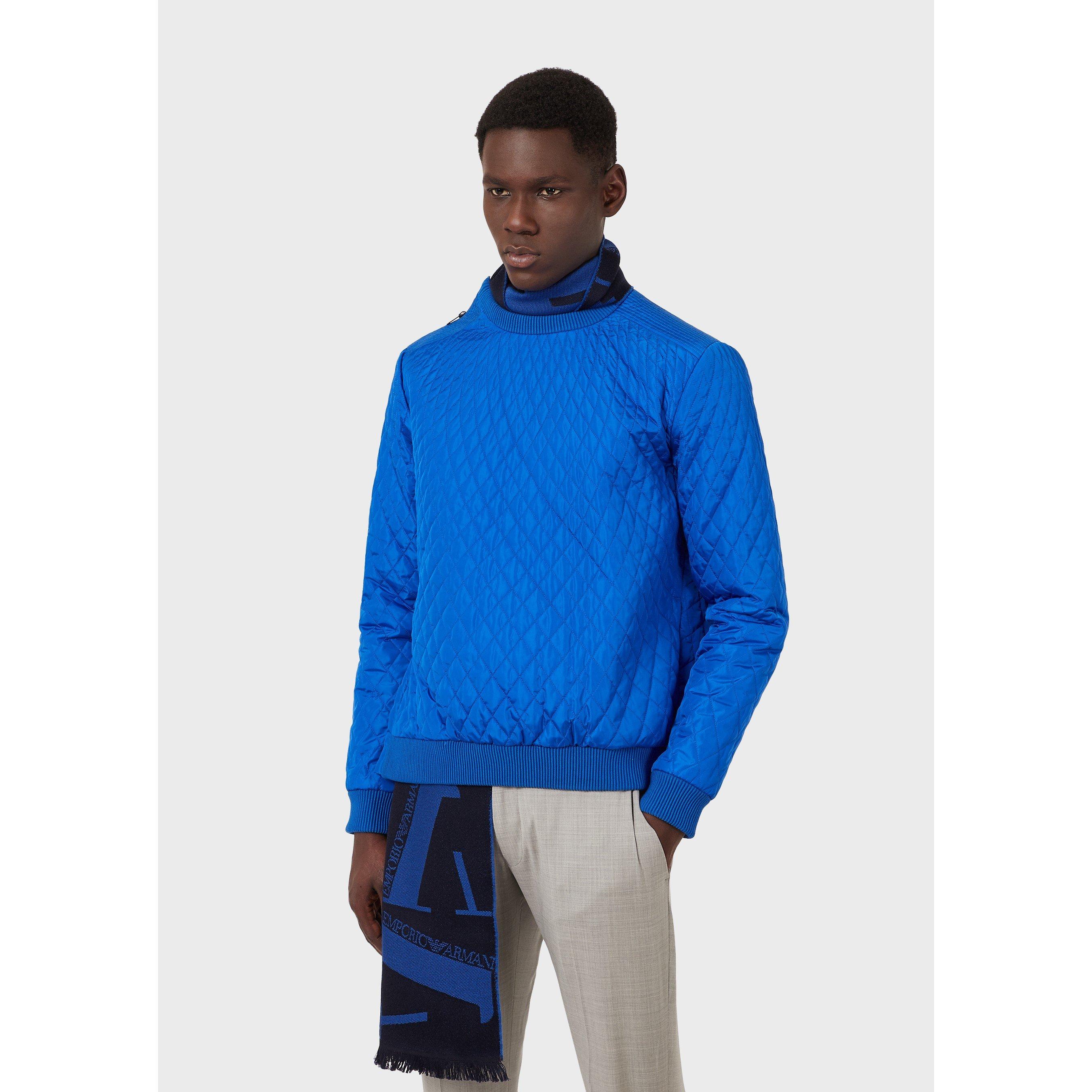 Royal Blue - Emporio Armani - Men's Crew Sweatshirt - 2