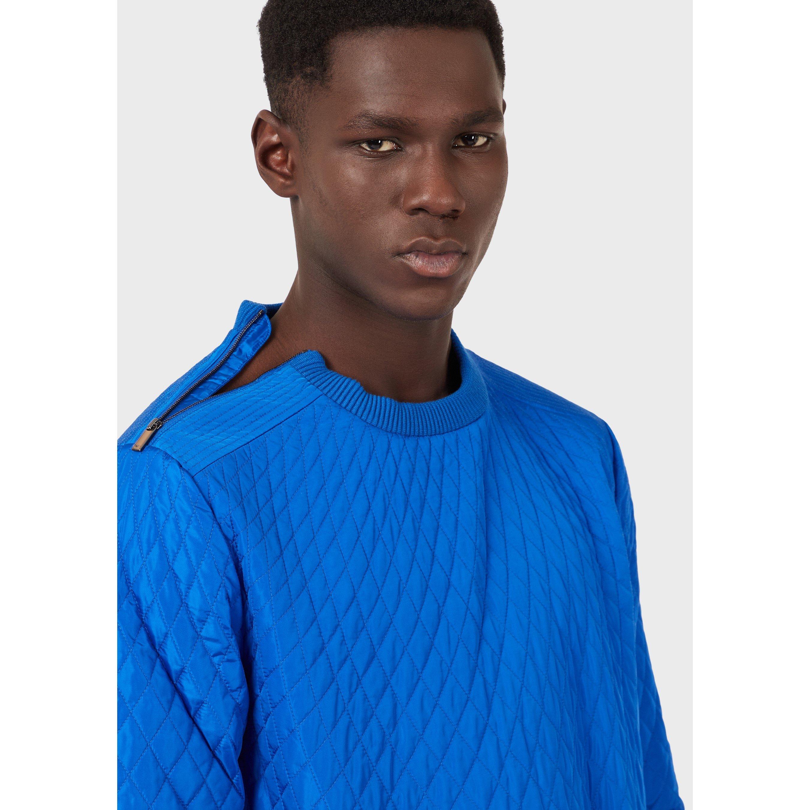 Royal Blue - Emporio Armani - Men's Crew Sweatshirt - 5